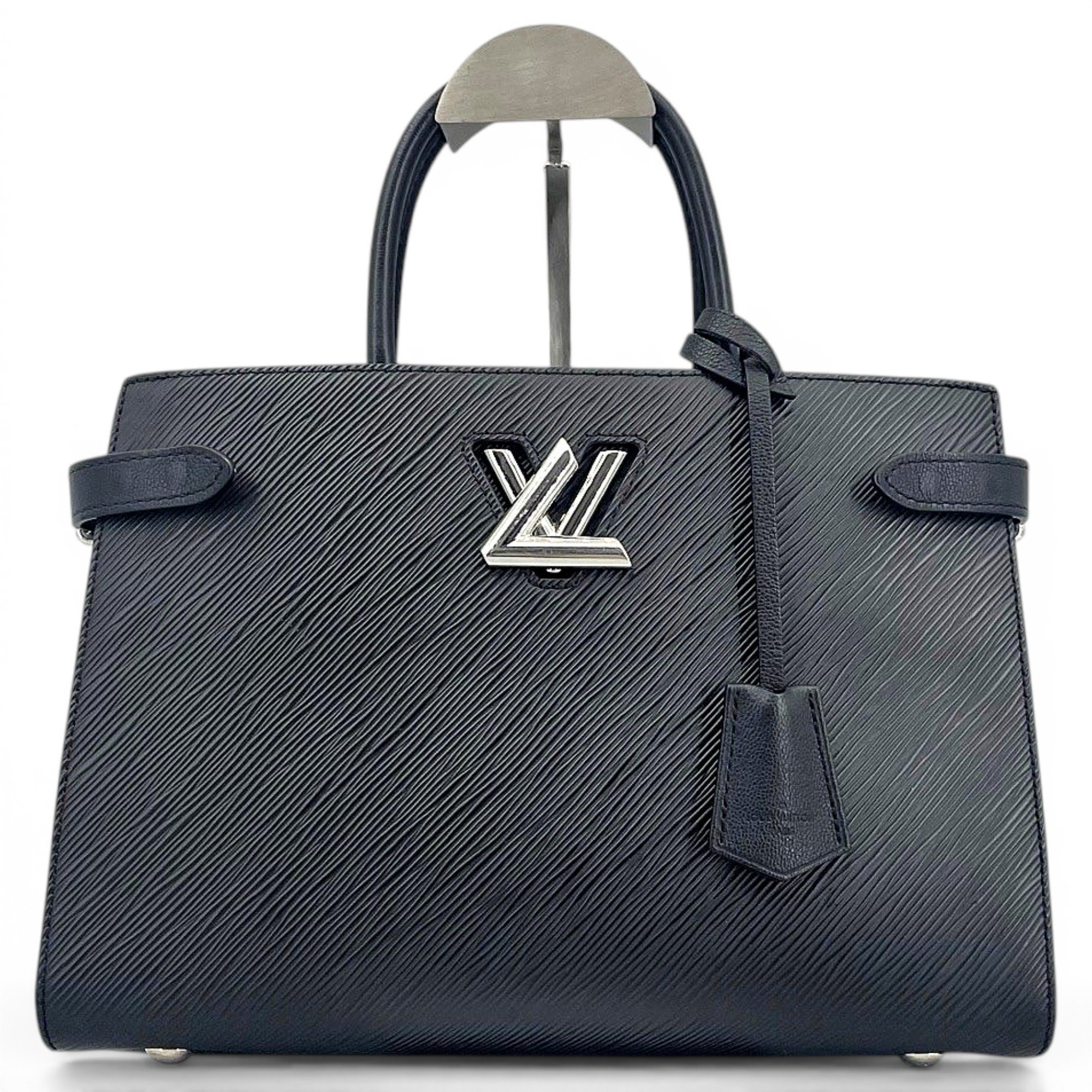 Twist leather handbag