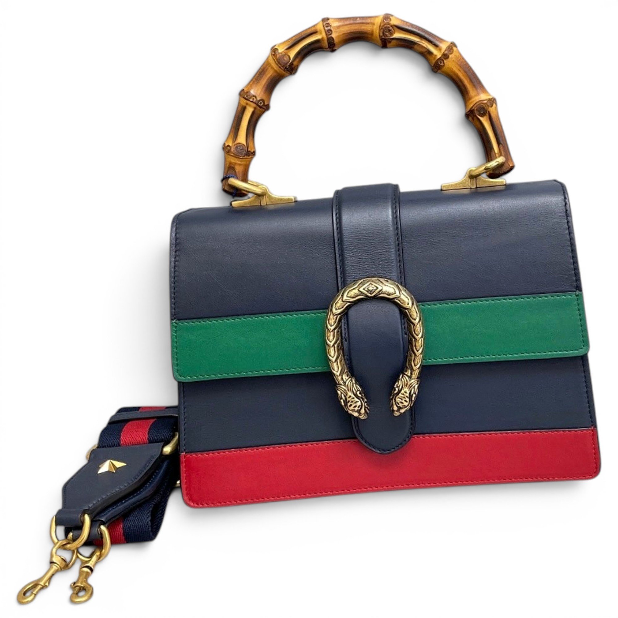 Dionysus Bamboo leather handbag