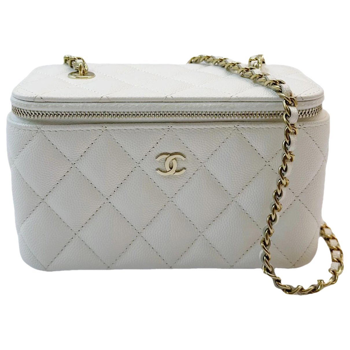 Vanity leather crossbody bag
