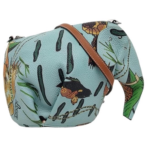 Animals leather crossbody bag