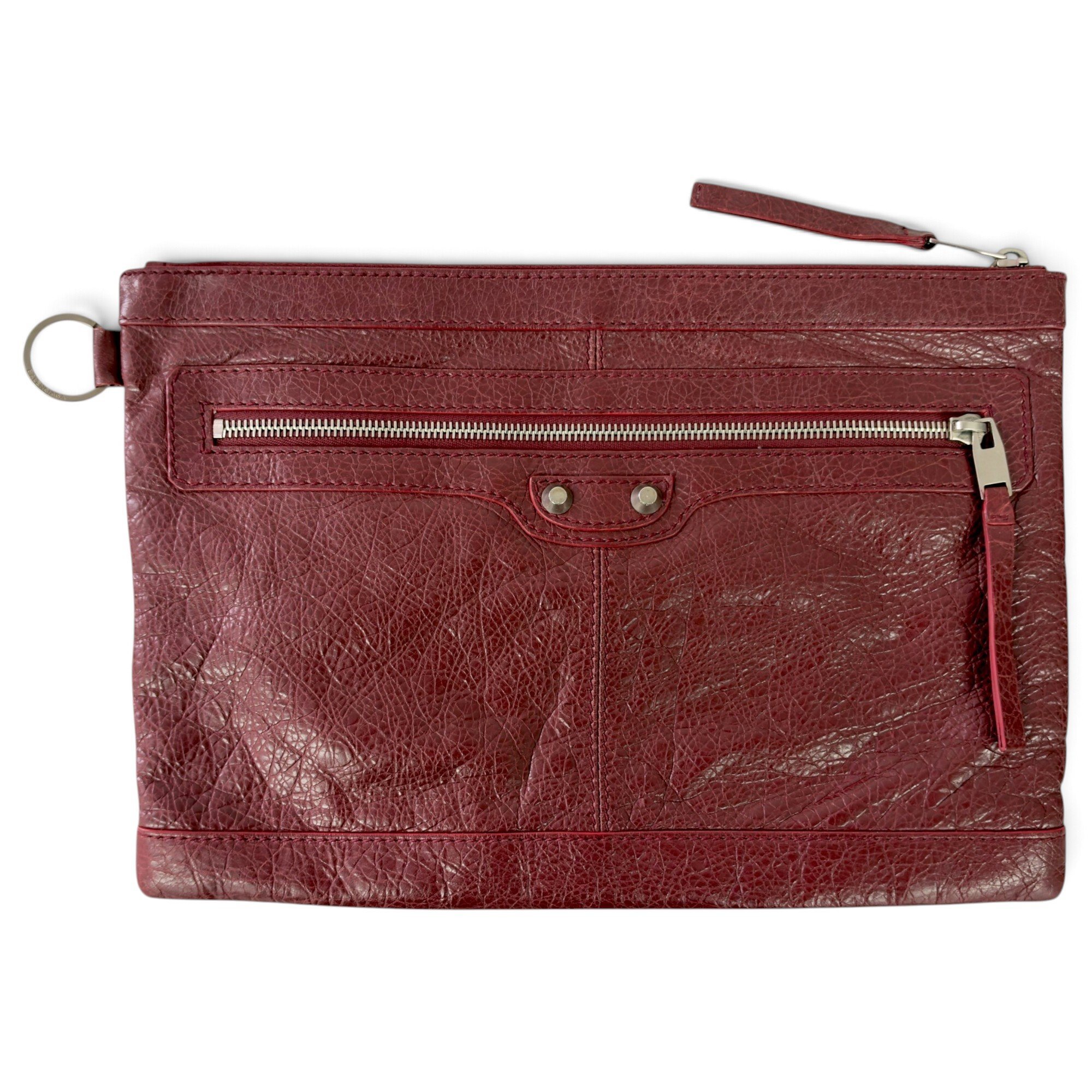 City Clip leather clutch bag