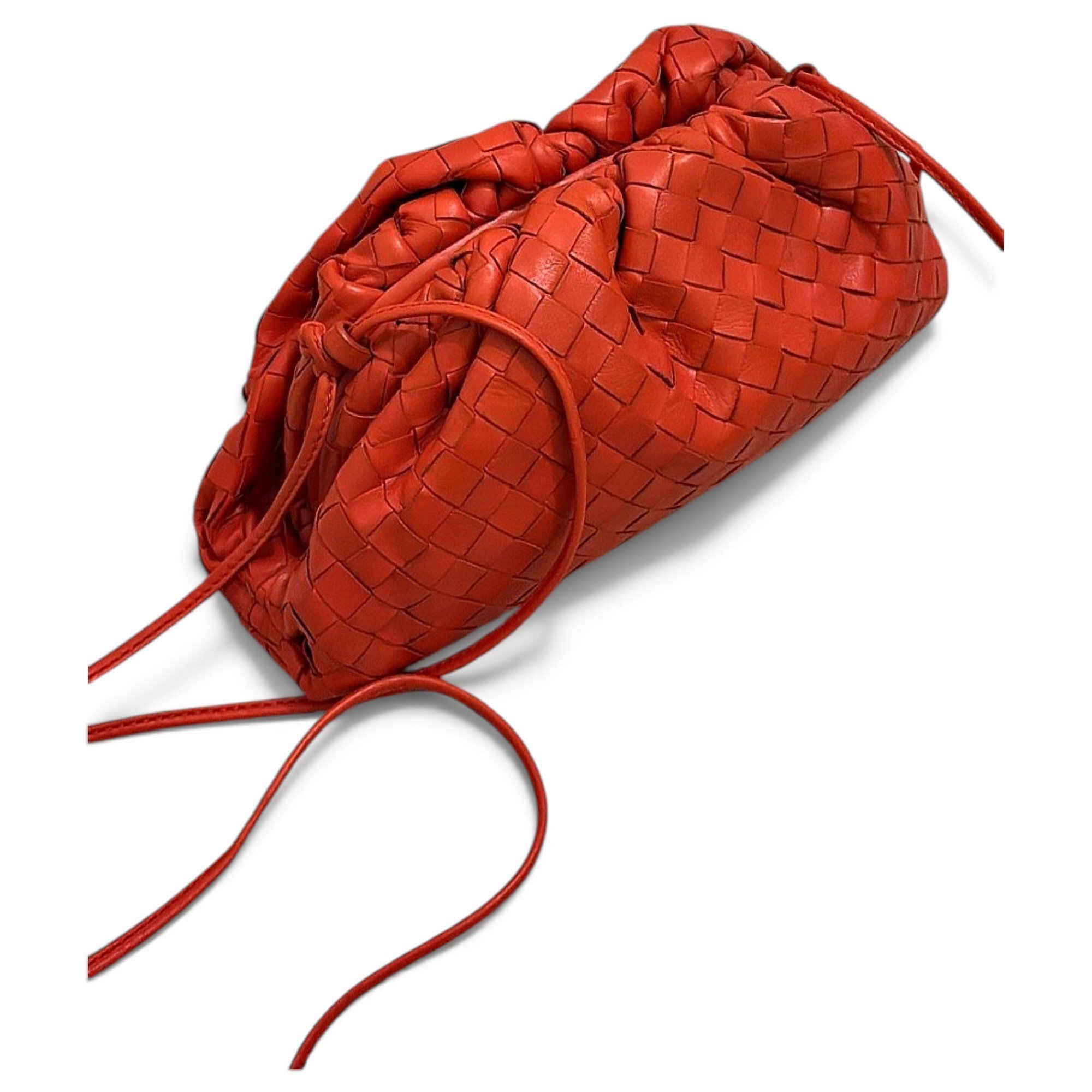 Pouch leather crossbody bag