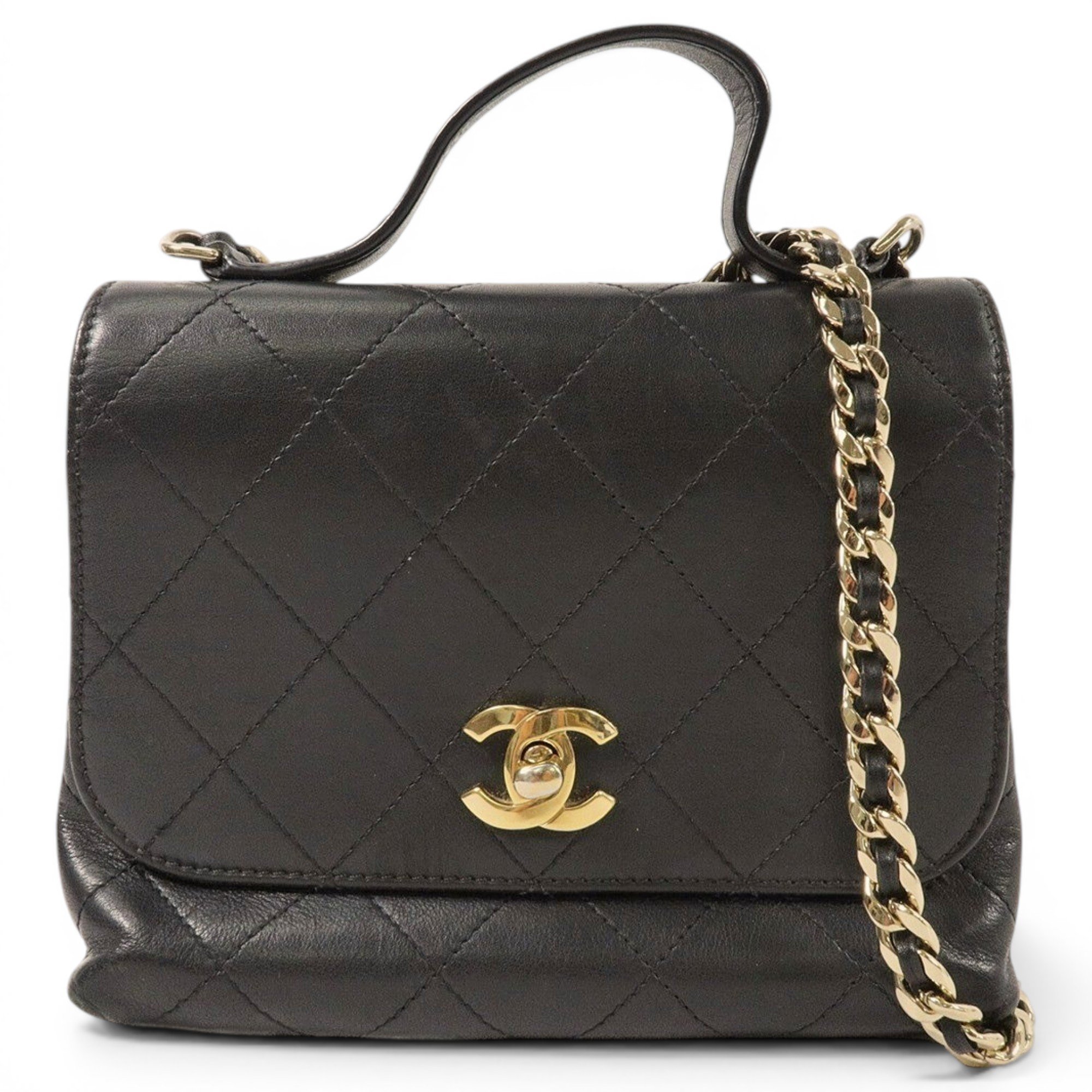 Wallet On Chain Double C leather crossbody bag