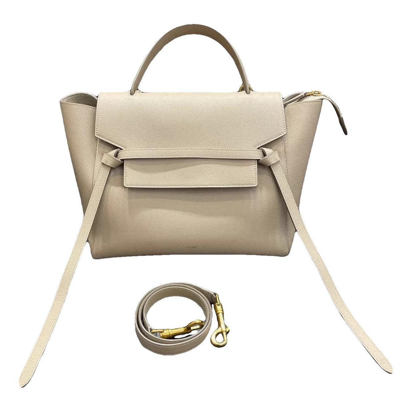 Belt leather handbag