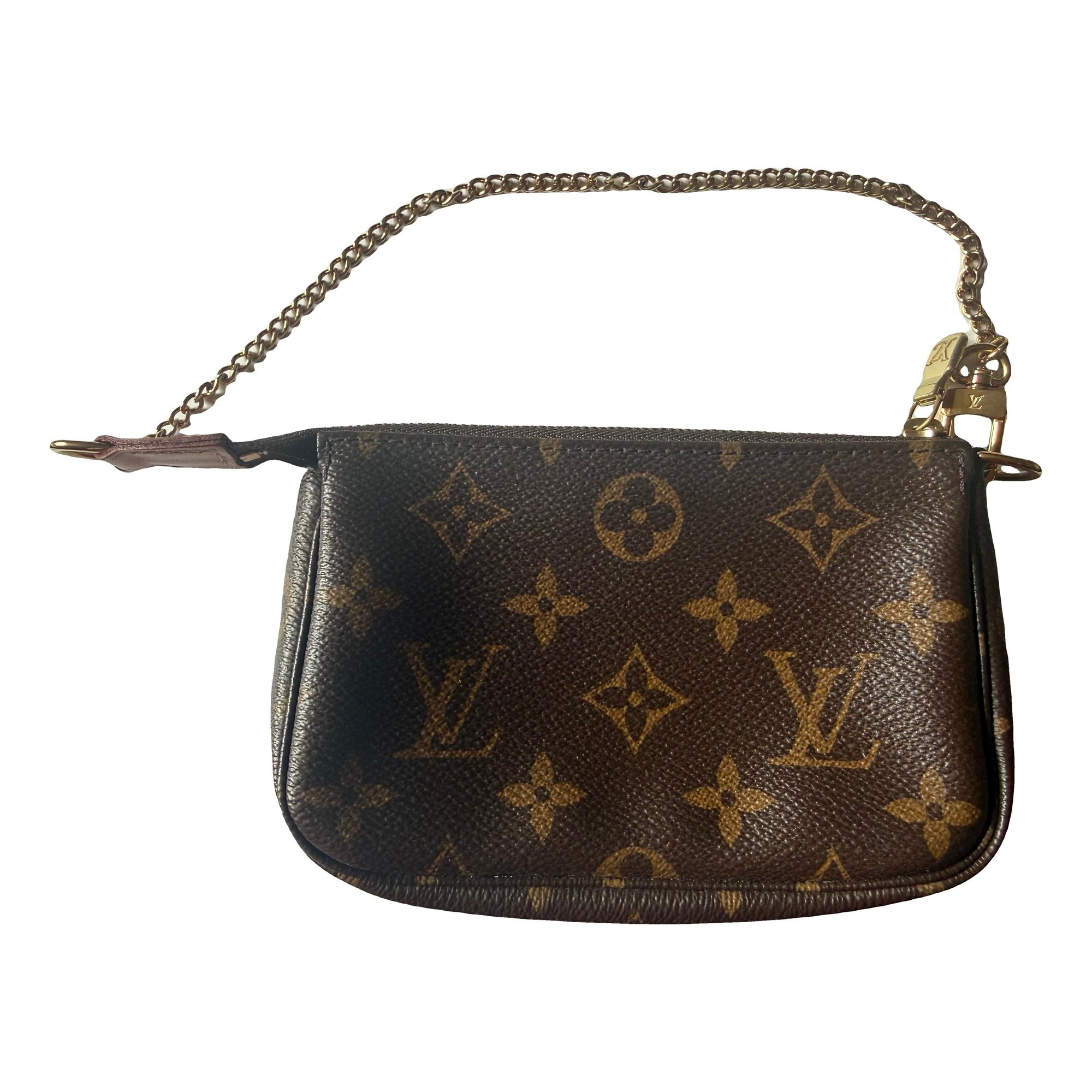 Leather clutch bag