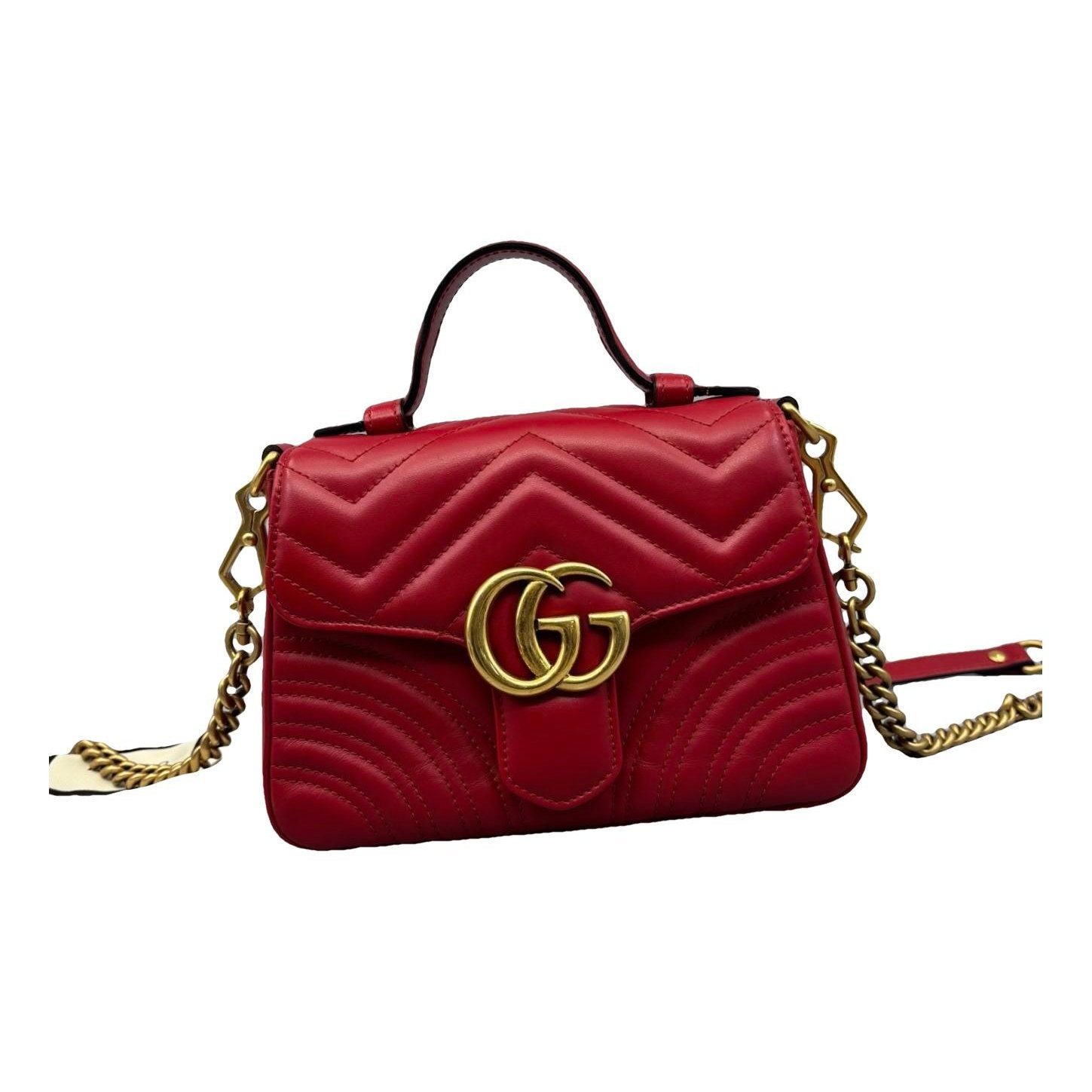 GG Marmont Flap leather handbag