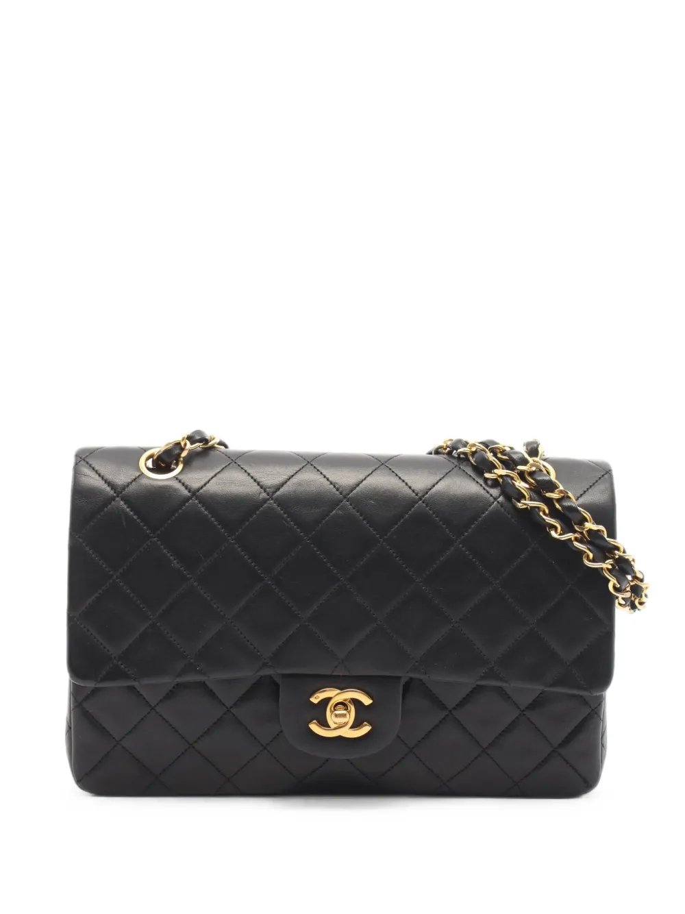 1986-1988 matelassé double-flap shoulder bag