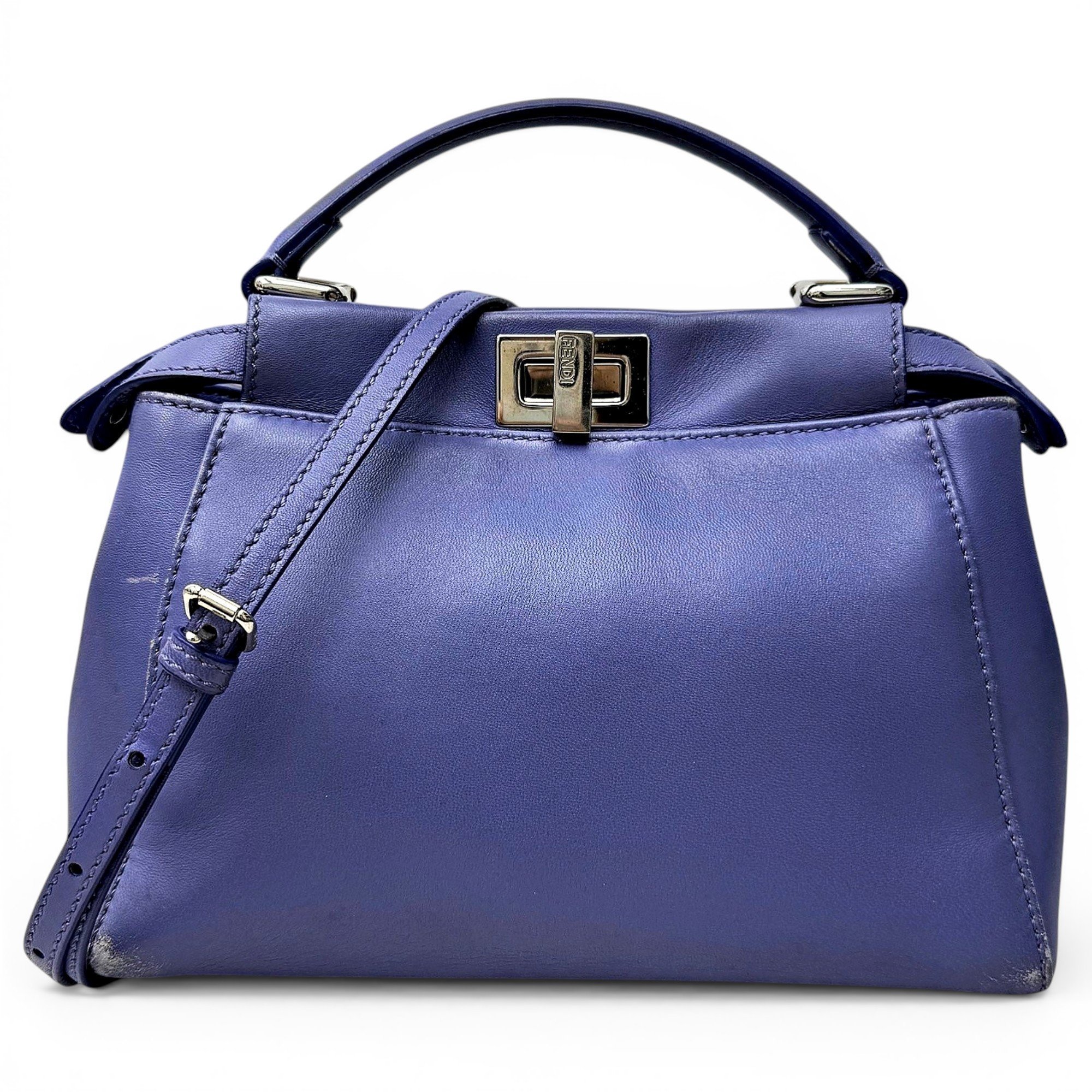 Peekaboo leather handbag
