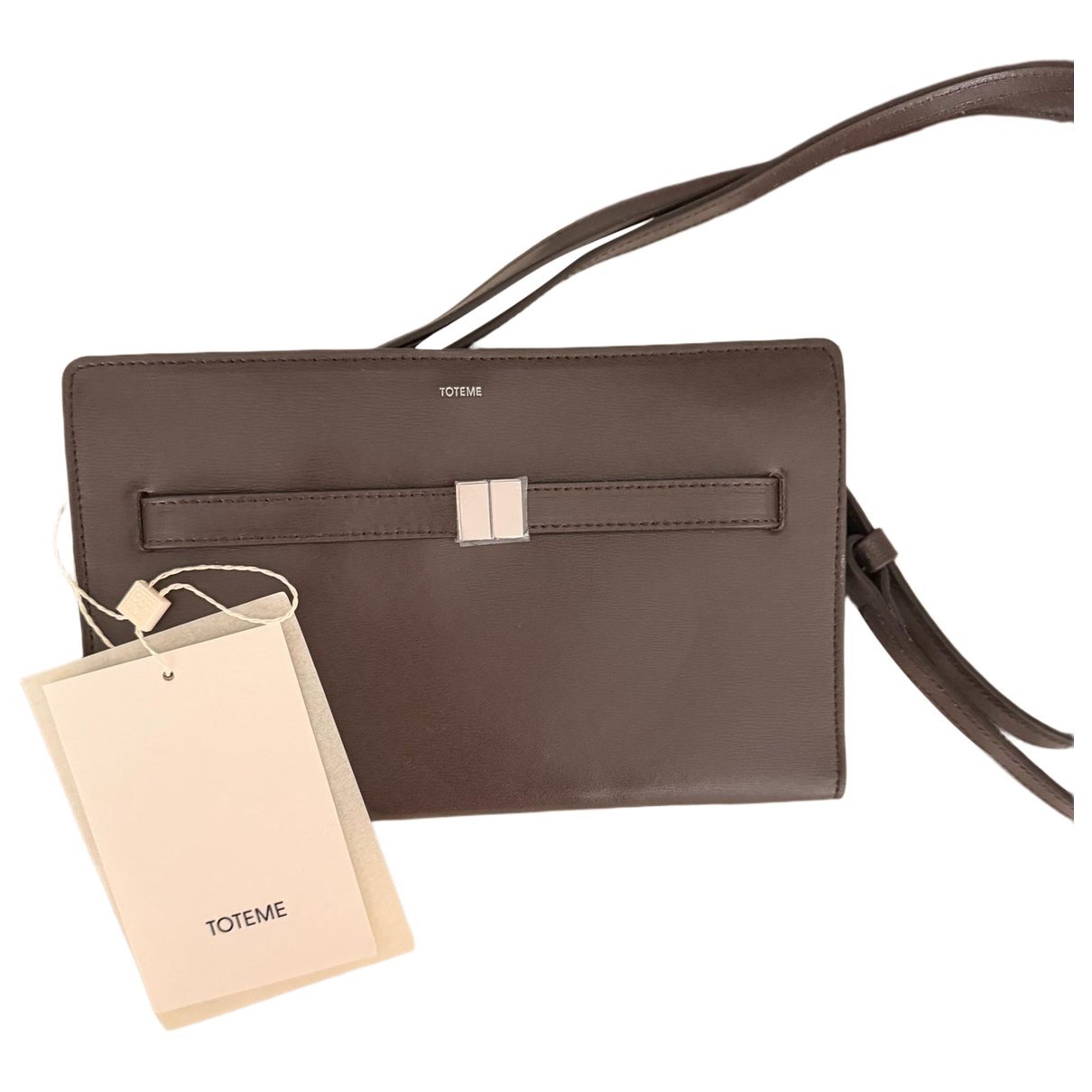 Toteme T-Lock leather crossbody bag