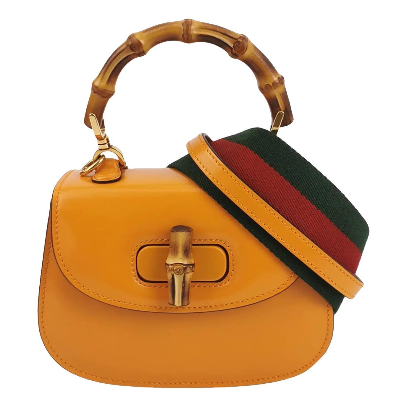 Bamboo leather handbag