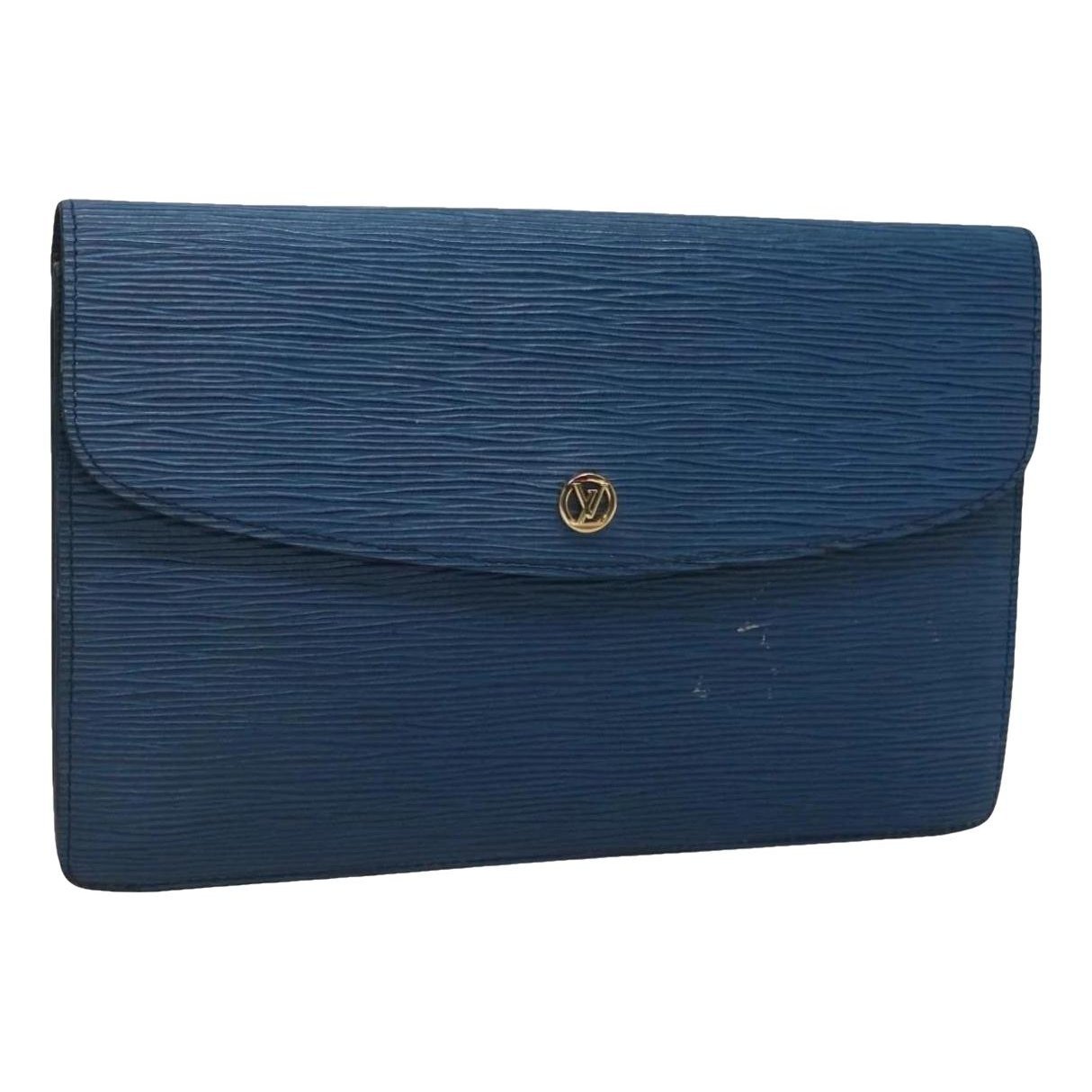 Leather clutch bag