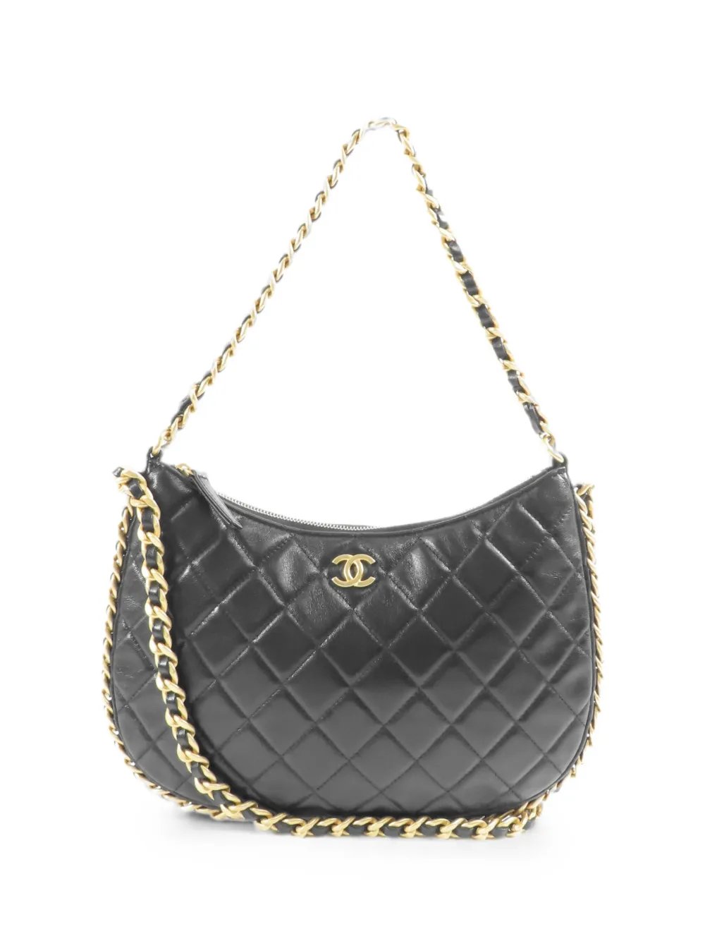 quilted chain shoulder bag