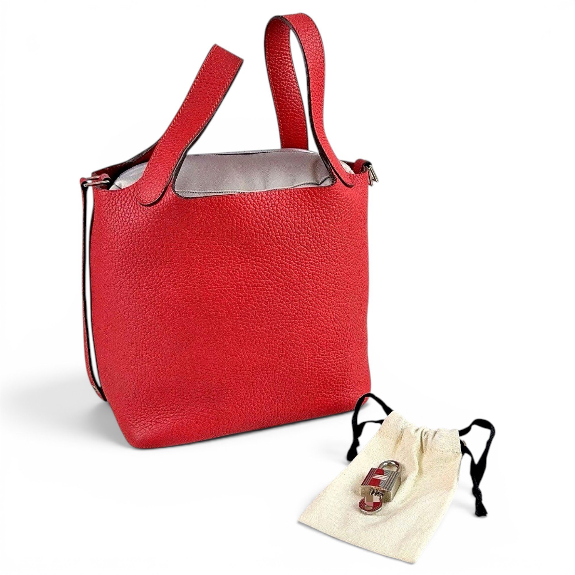 Picotin leather handbag