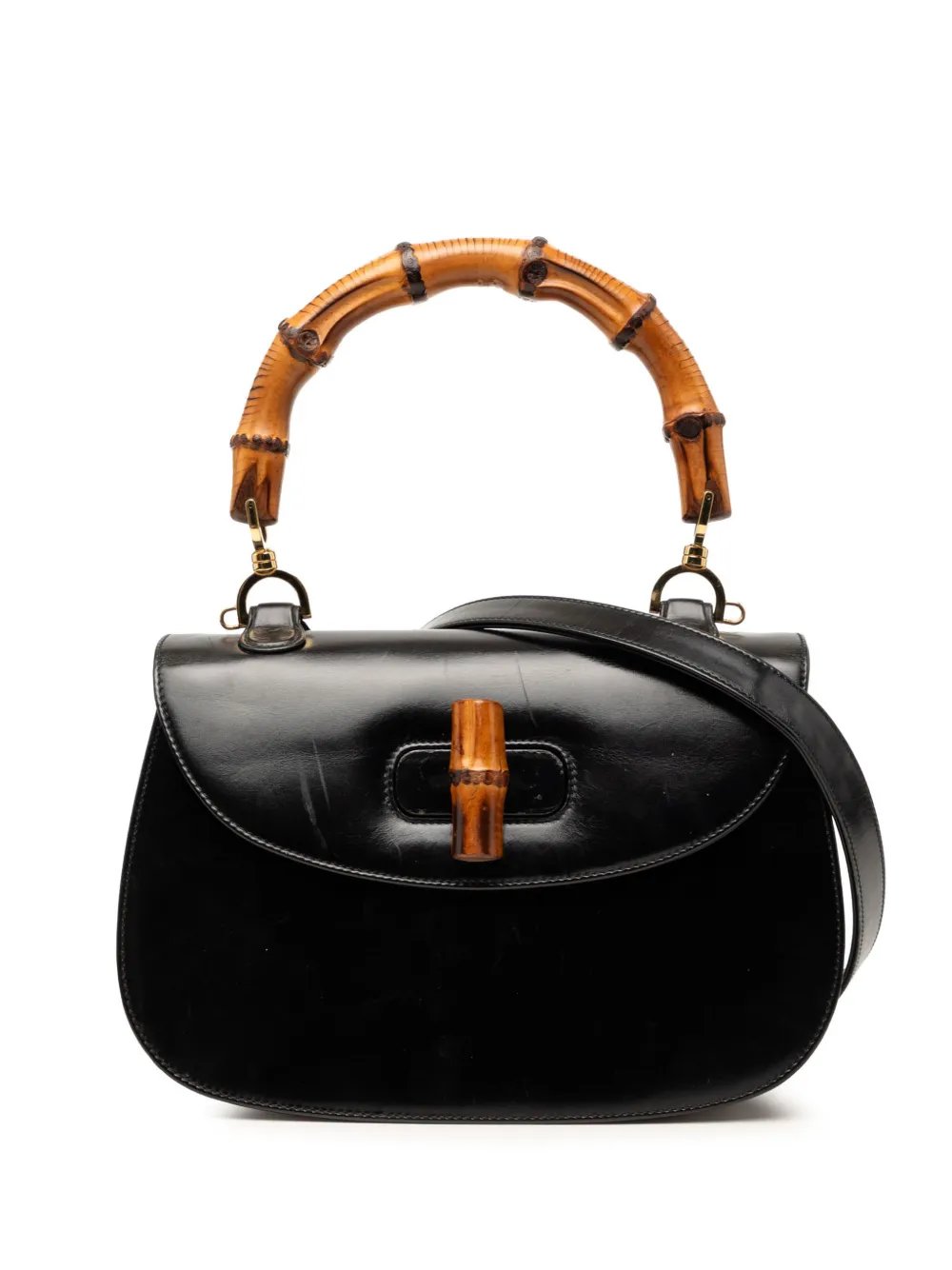 20th Century Calfskin Bamboo Night satchel