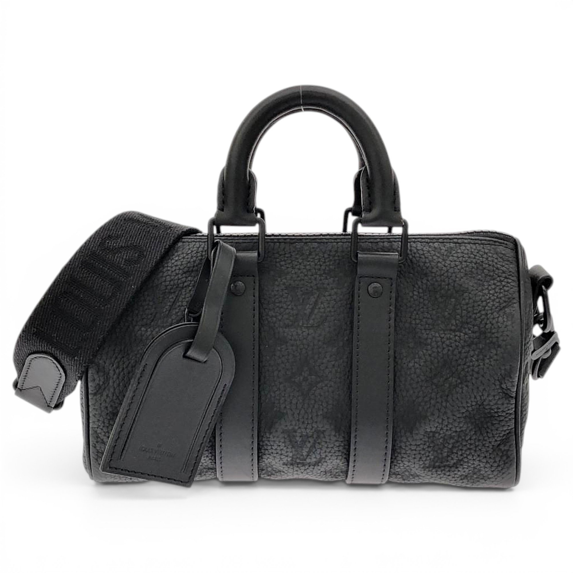 Keepall leather travel bag