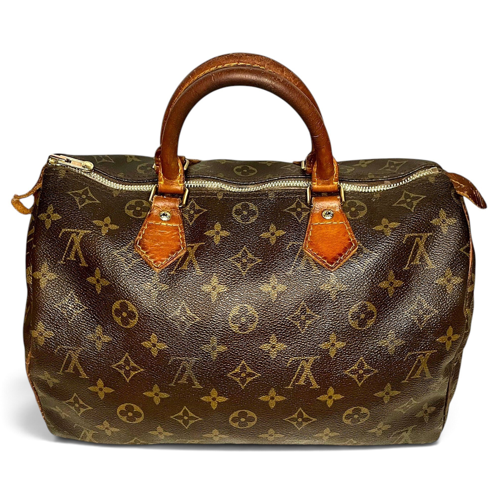 Speedy leather handbag