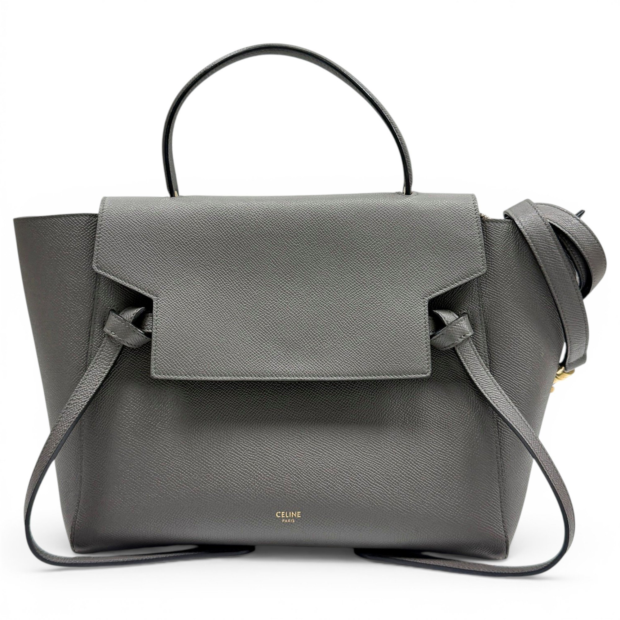 Belt leather handbag