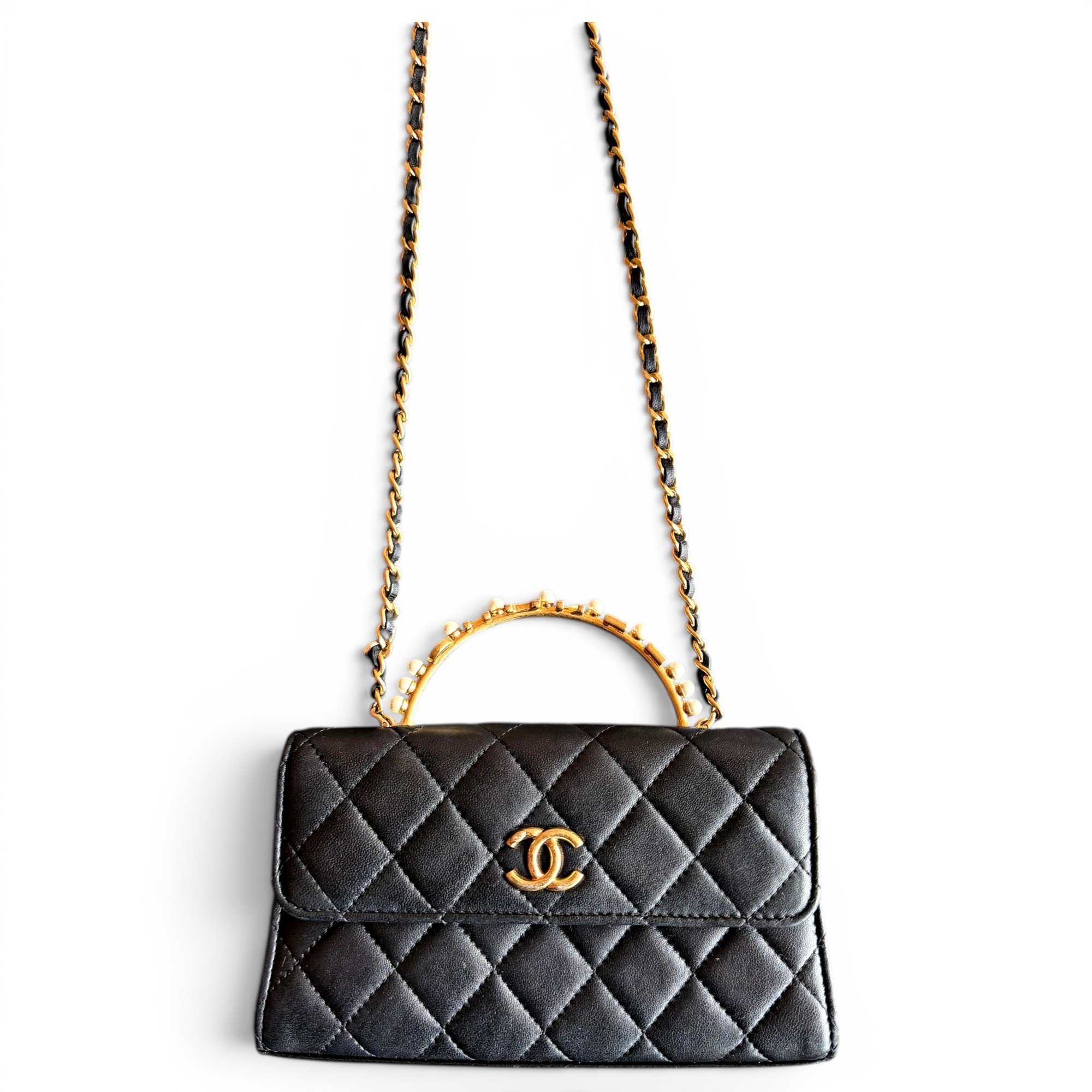 All About Chains leather handbag