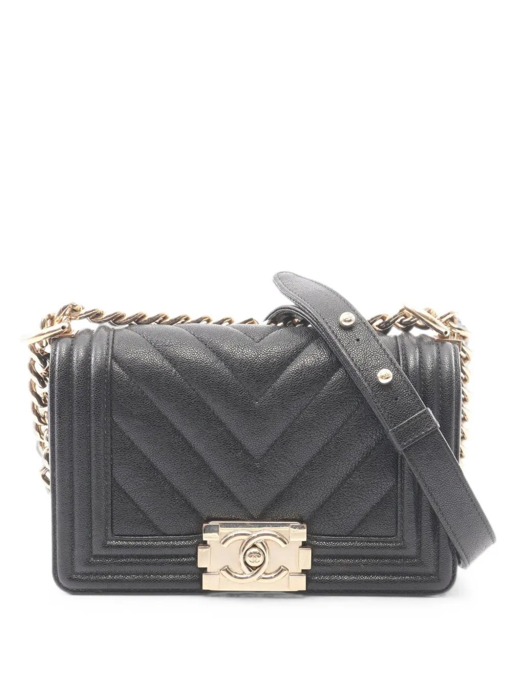 2019 Boy chevron-quilted shoulder bag