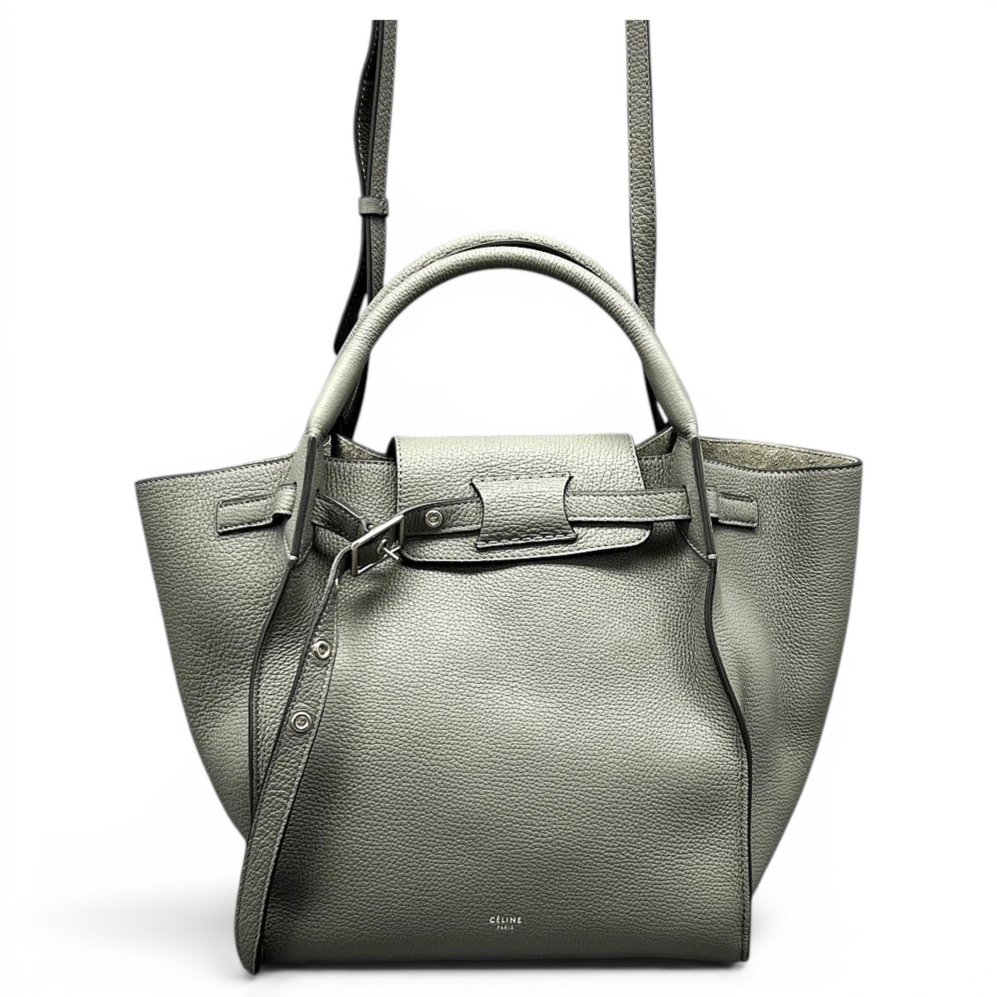 Belt leather handbag