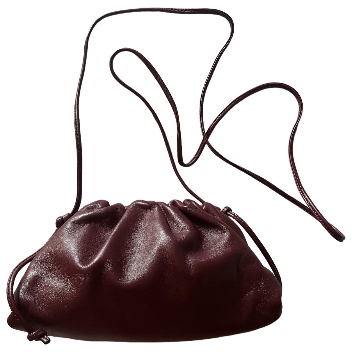 Pouch leather clutch bag