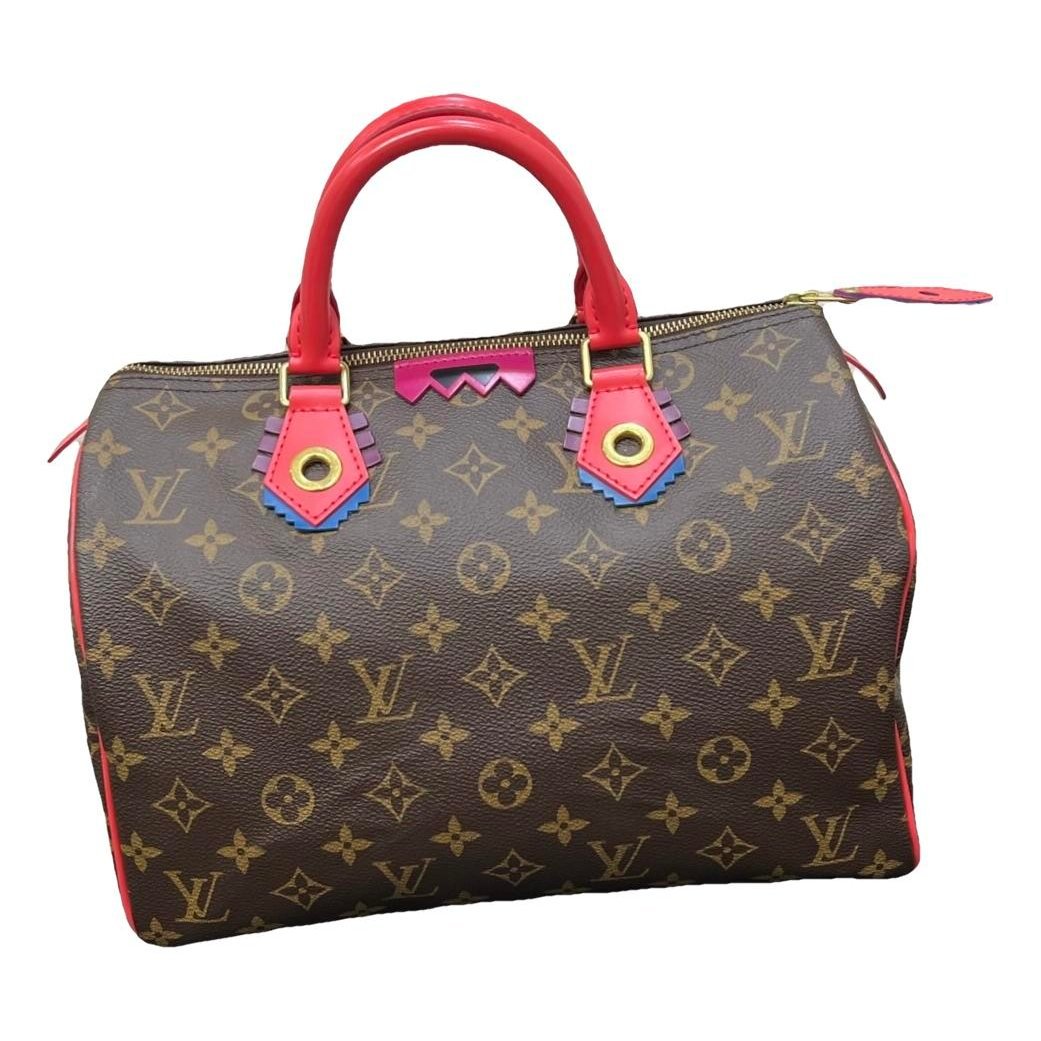 Speedy leather handbag