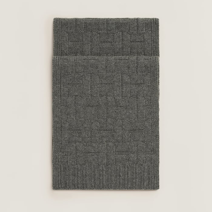 Gris Chiné H En Ligne Scarf