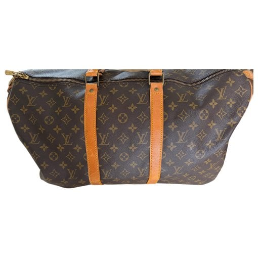 Keepall leather travel bag