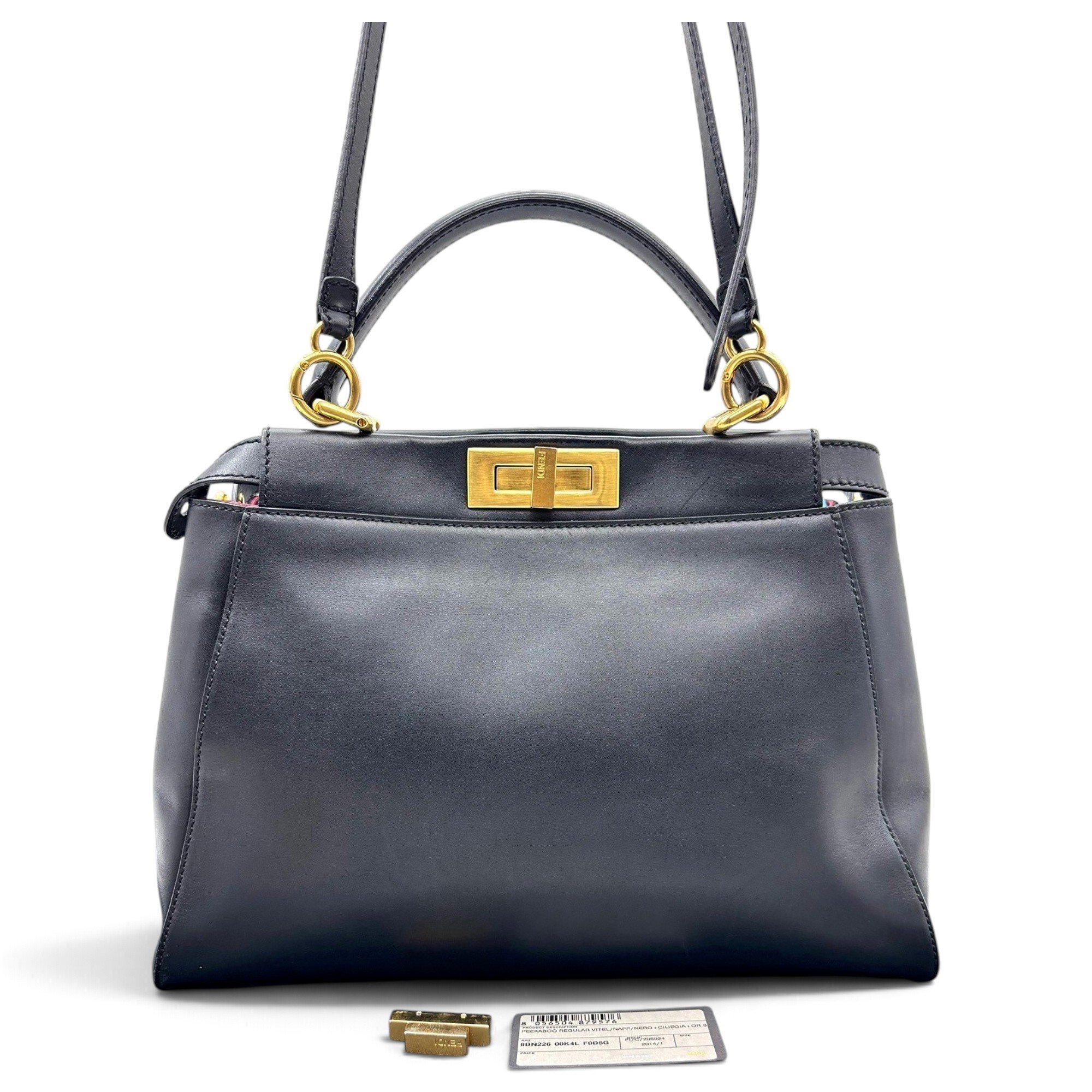 Peekaboo leather handbag