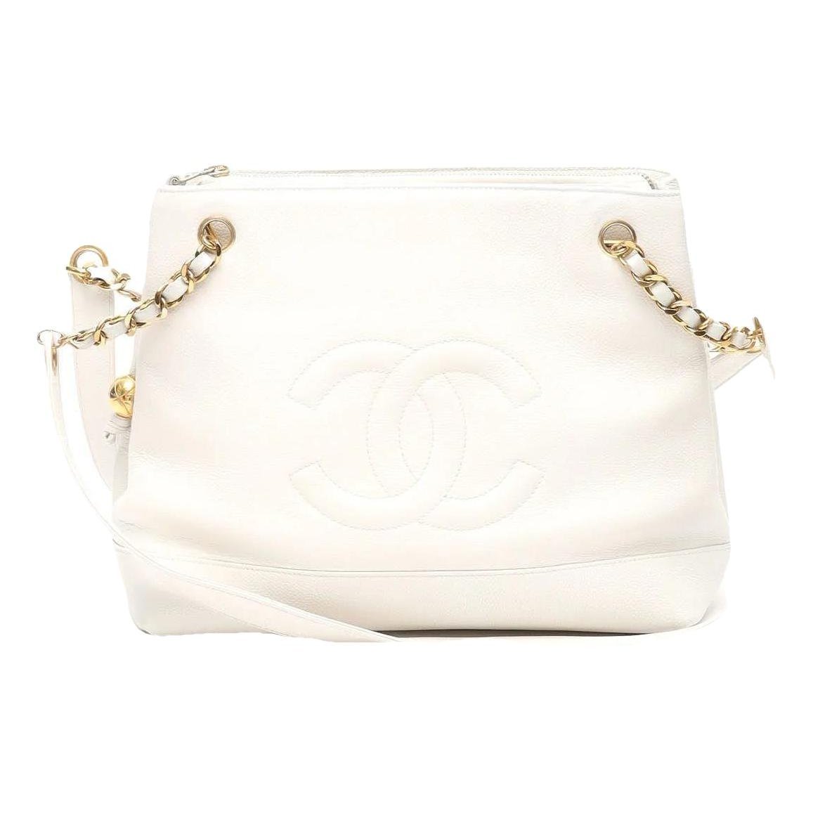 Trendy CC leather handbag