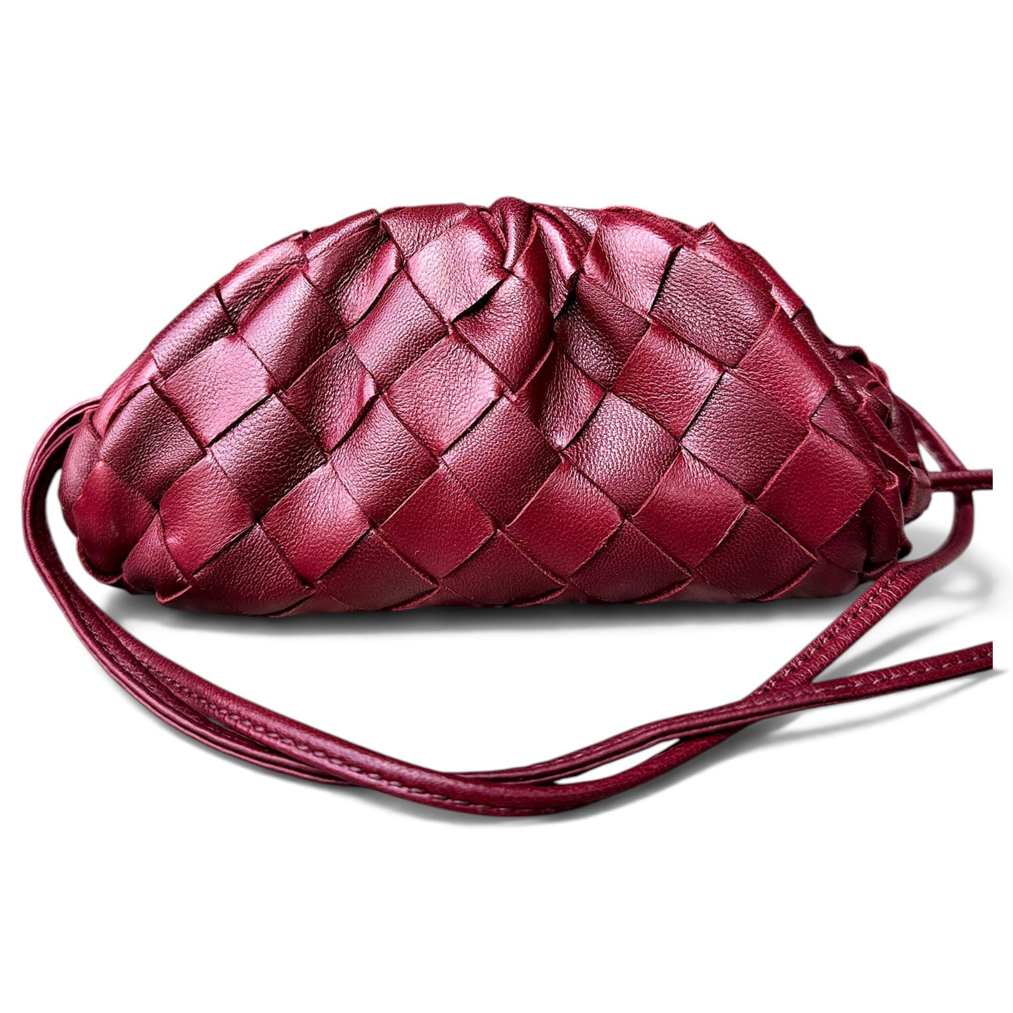 Pouch leather handbag