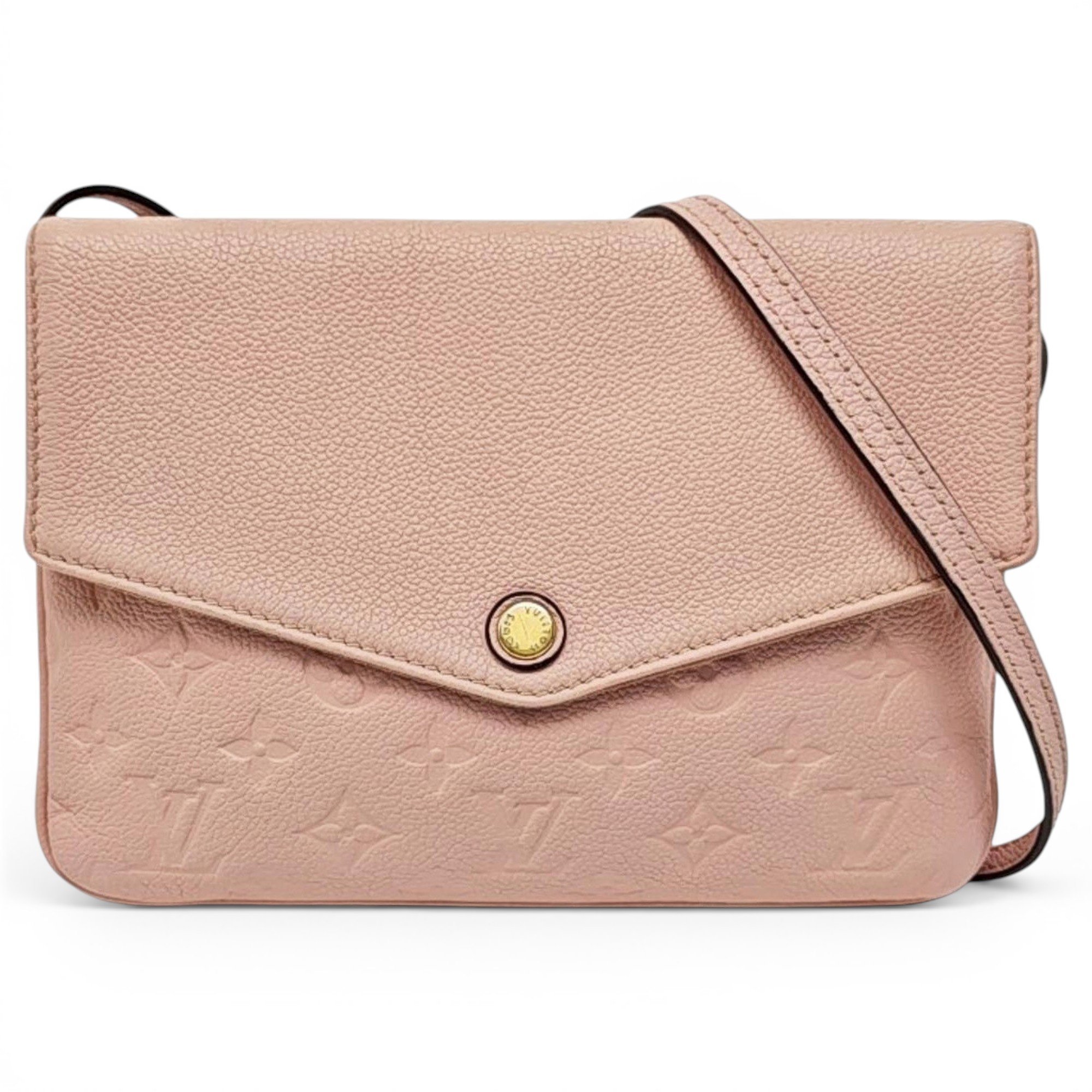 Twice leather handbag