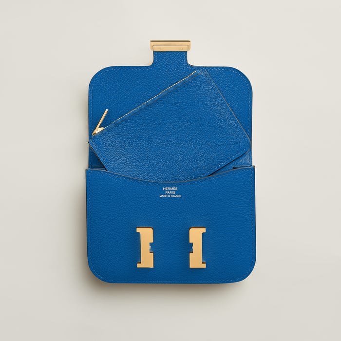 Bleu Zellige Constance Slim Wallet