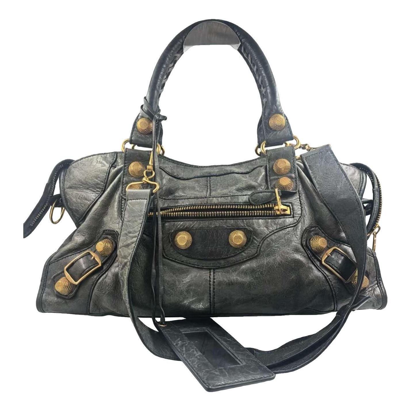 City leather bag