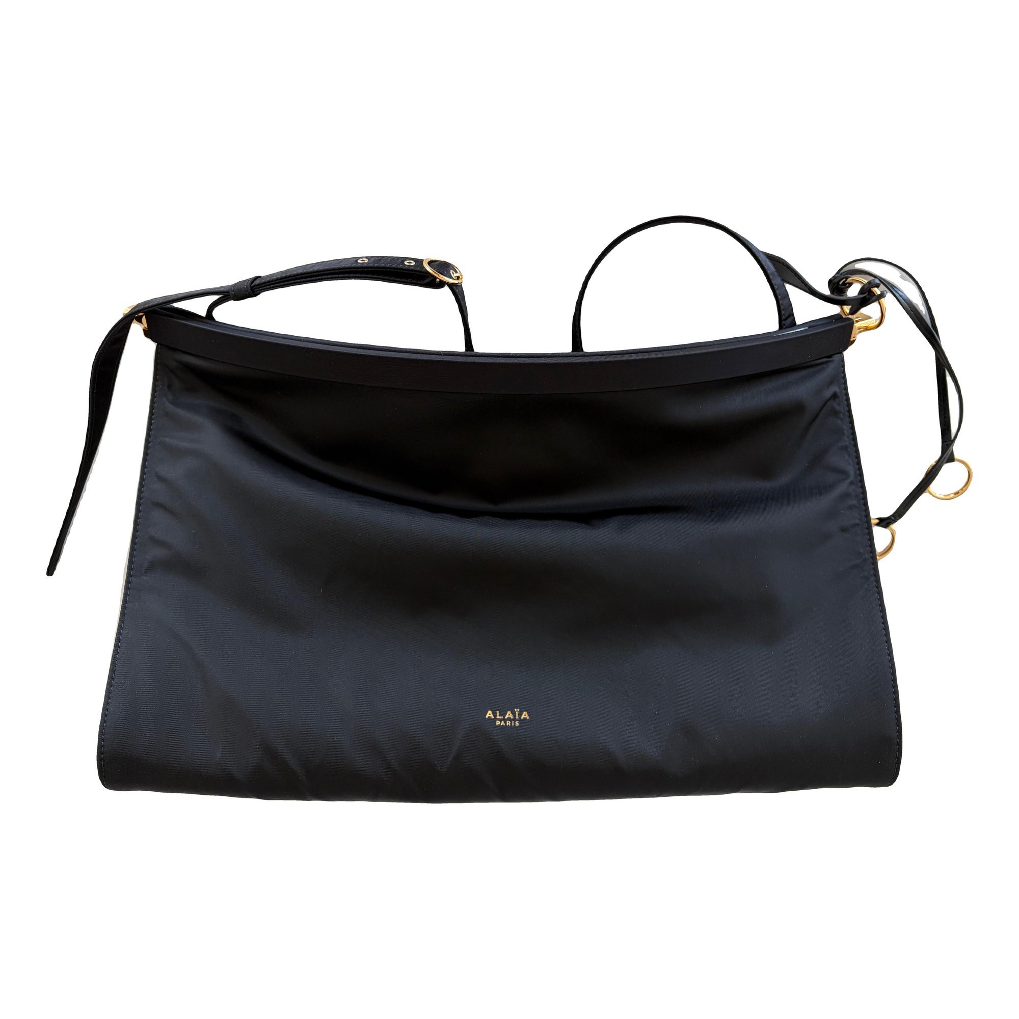 Le Click East West vinyl handbag