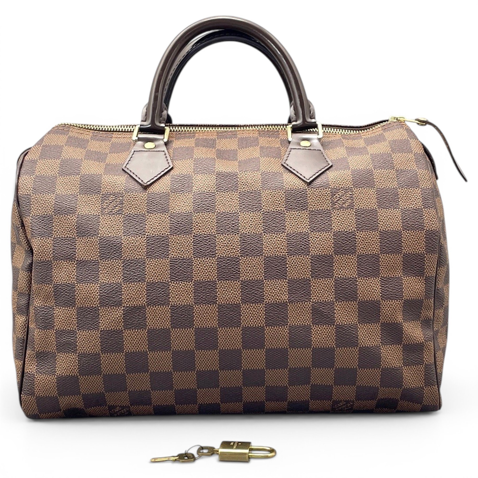 Speedy leather handbag