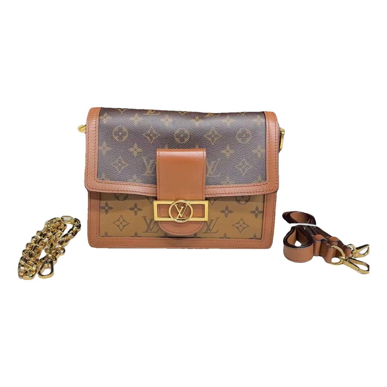 Dauphine leather crossbody bag