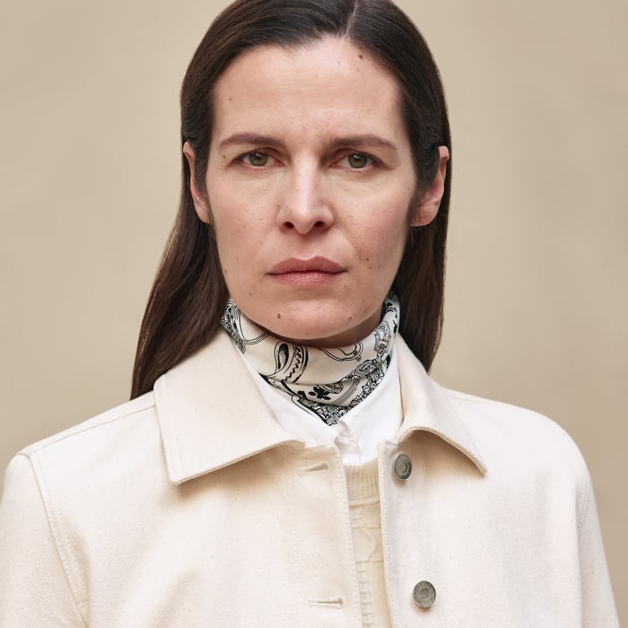 Blanc Cassé Denim Equestrian Jacket