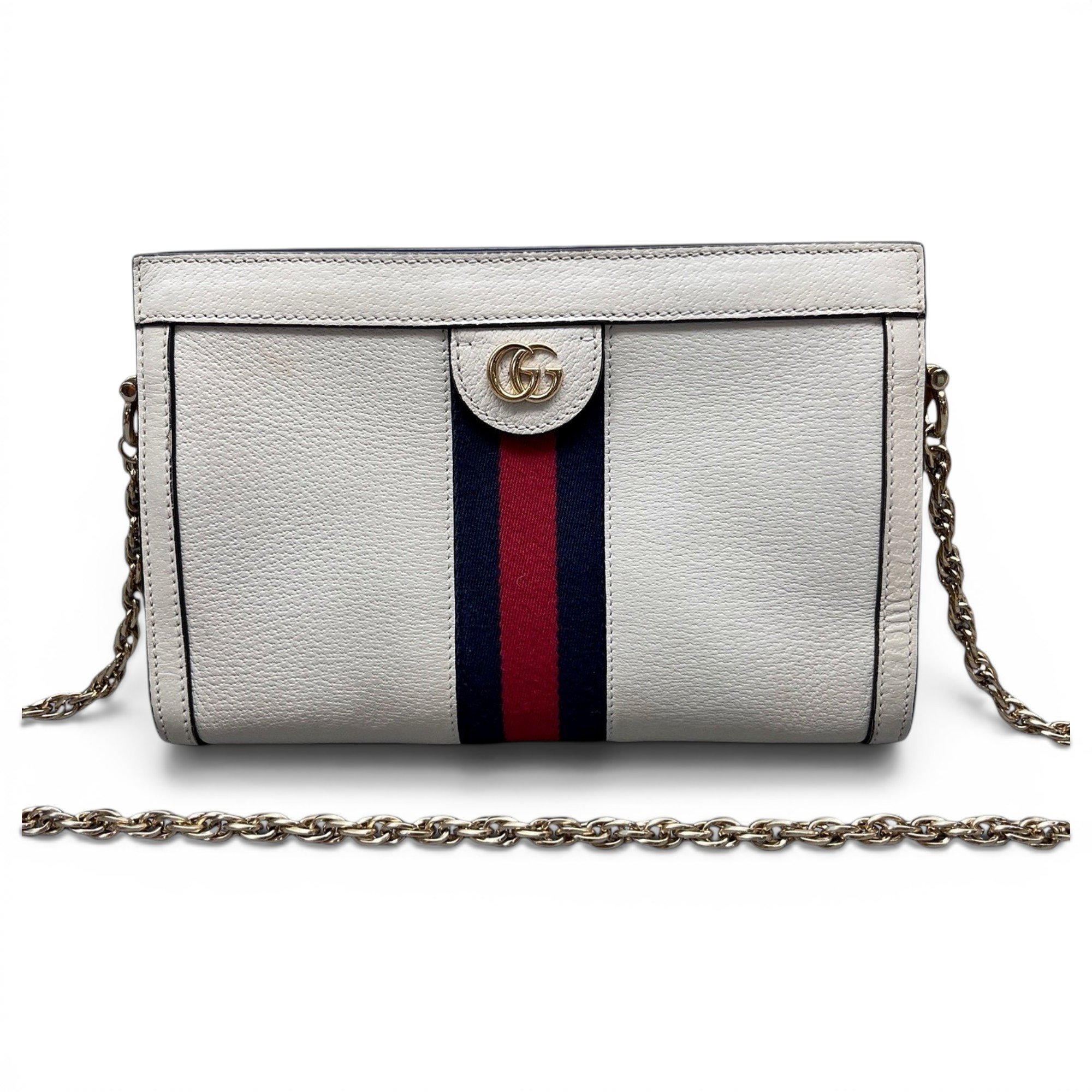 Ophidia Chain leather handbag