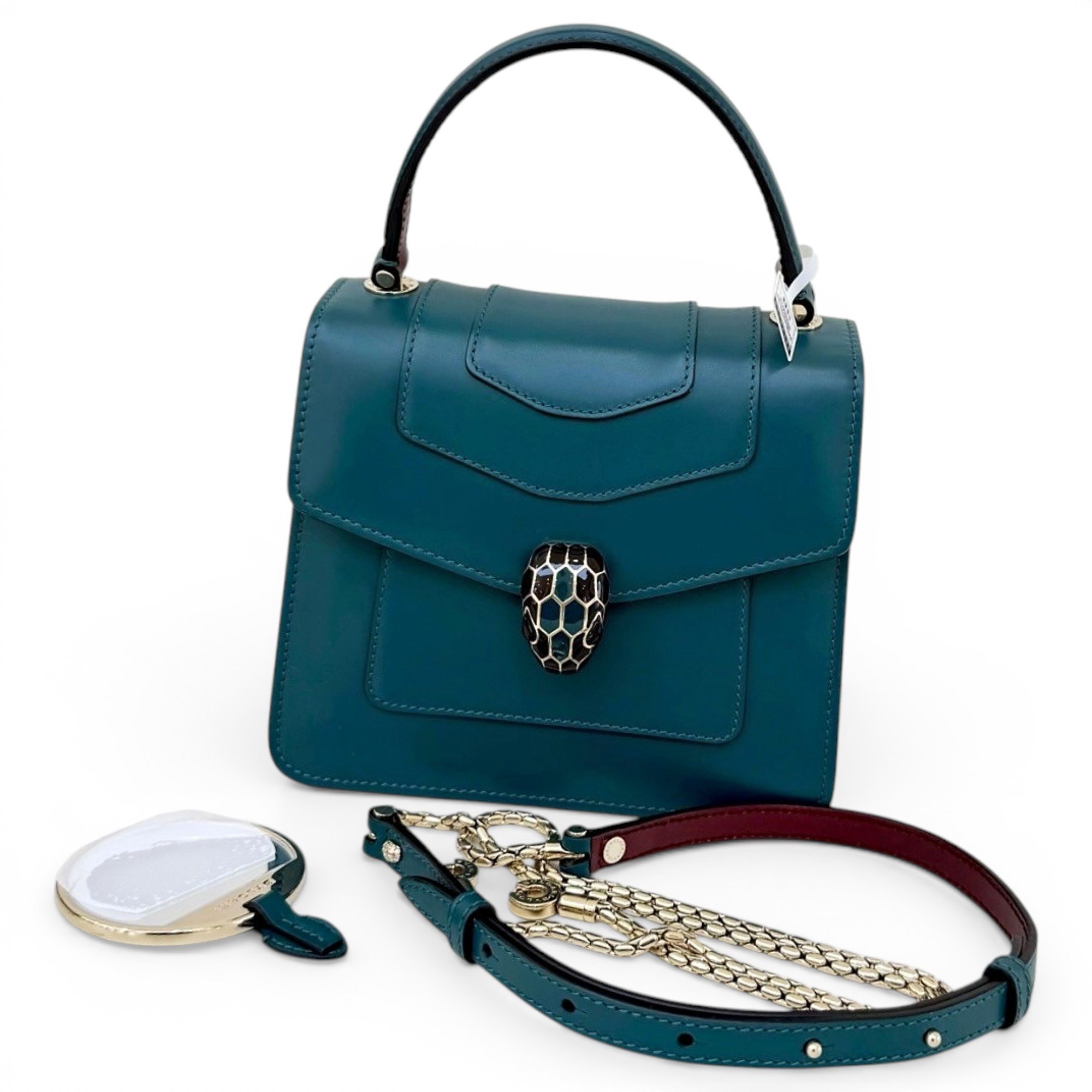 Serpenti leather handbag