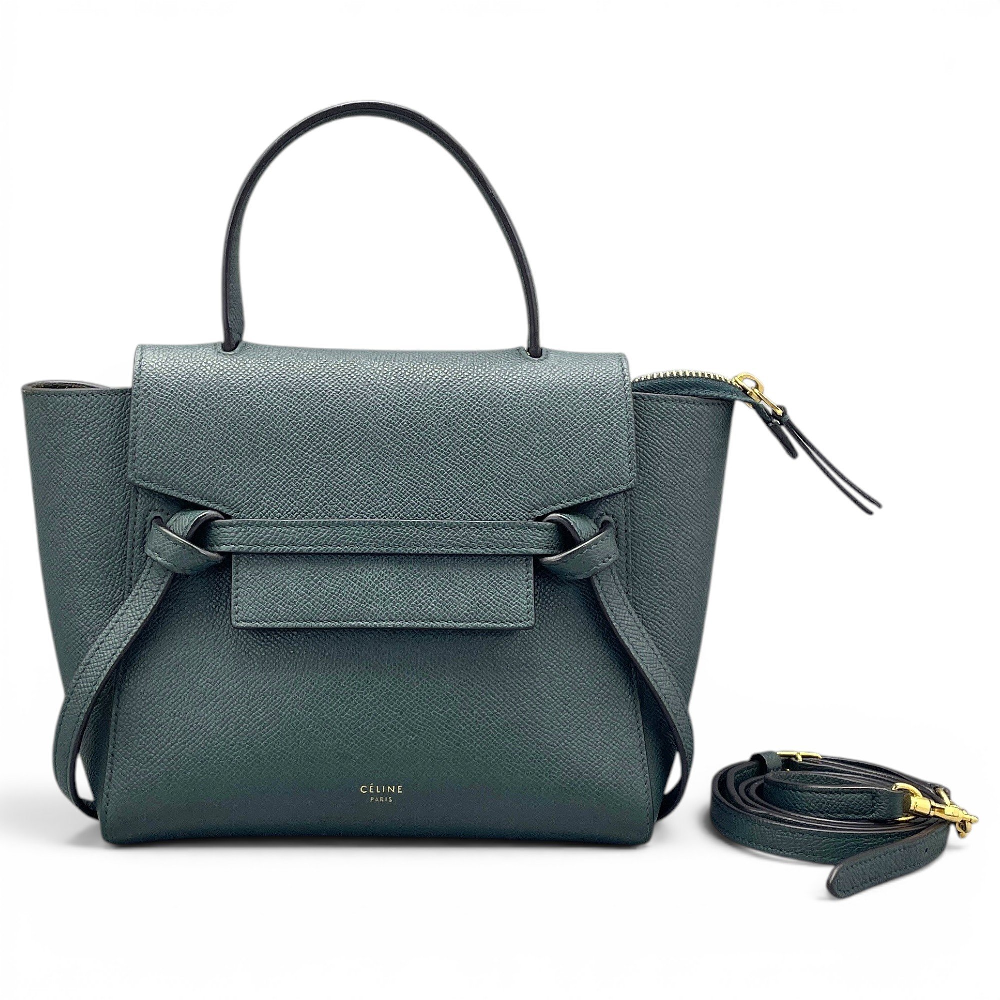 Belt leather handbag