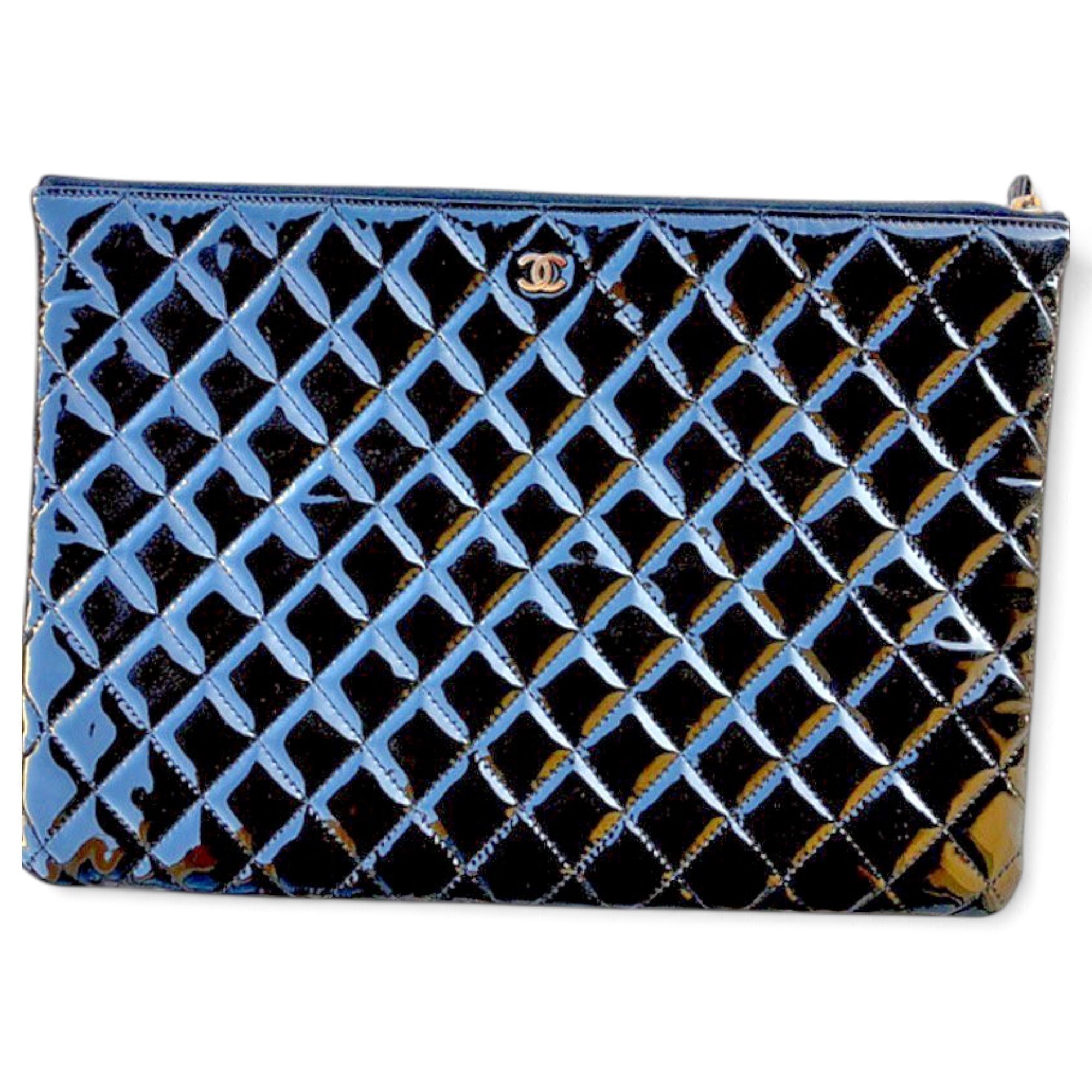 Timeless/Classique patent leather clutch bag