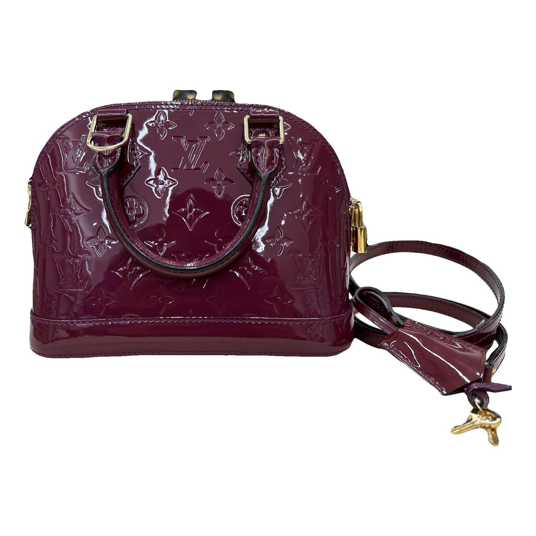 Alma BB patent leather handbag