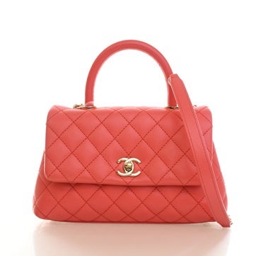 Calfskin Top Handle Bag Small