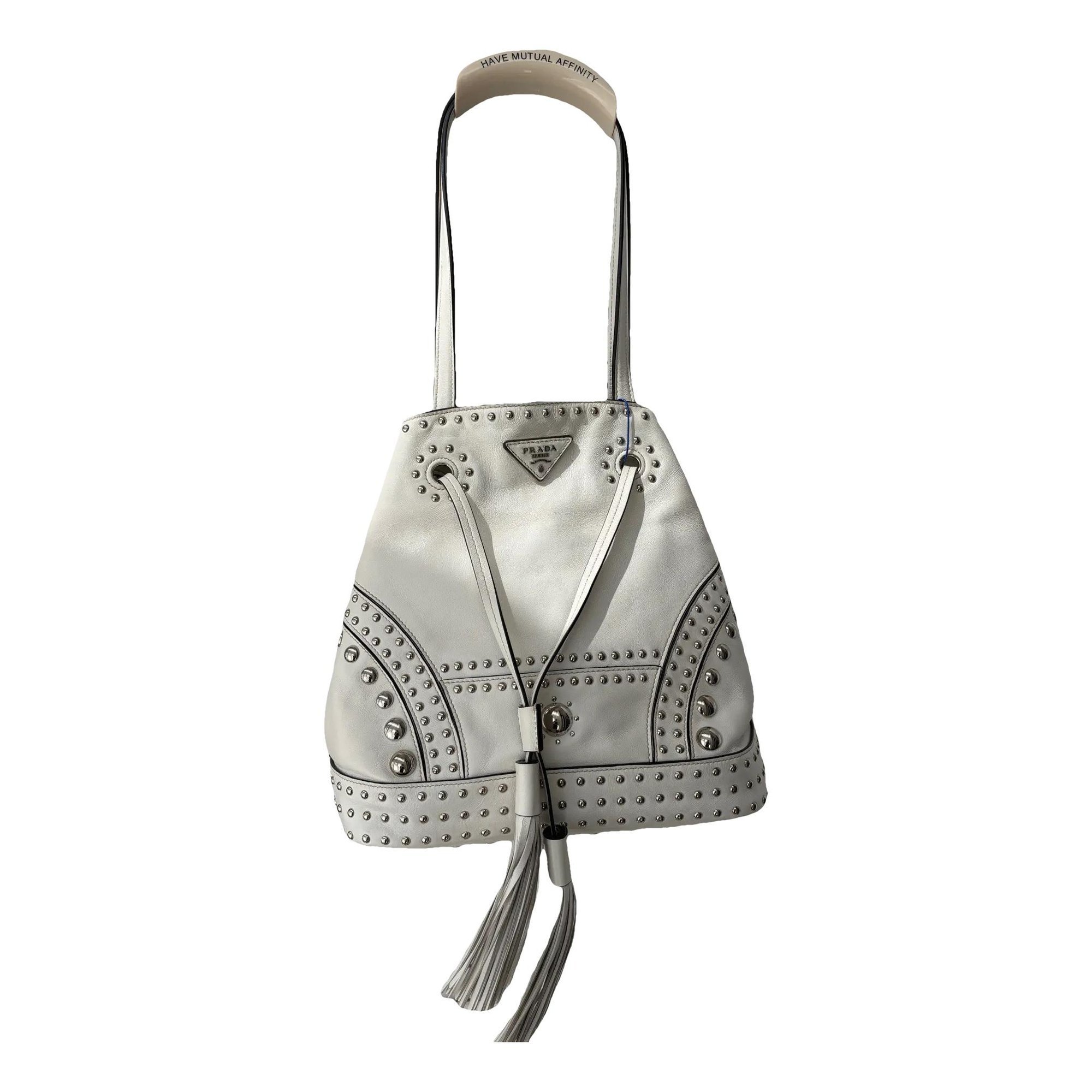 Duet leather handbag