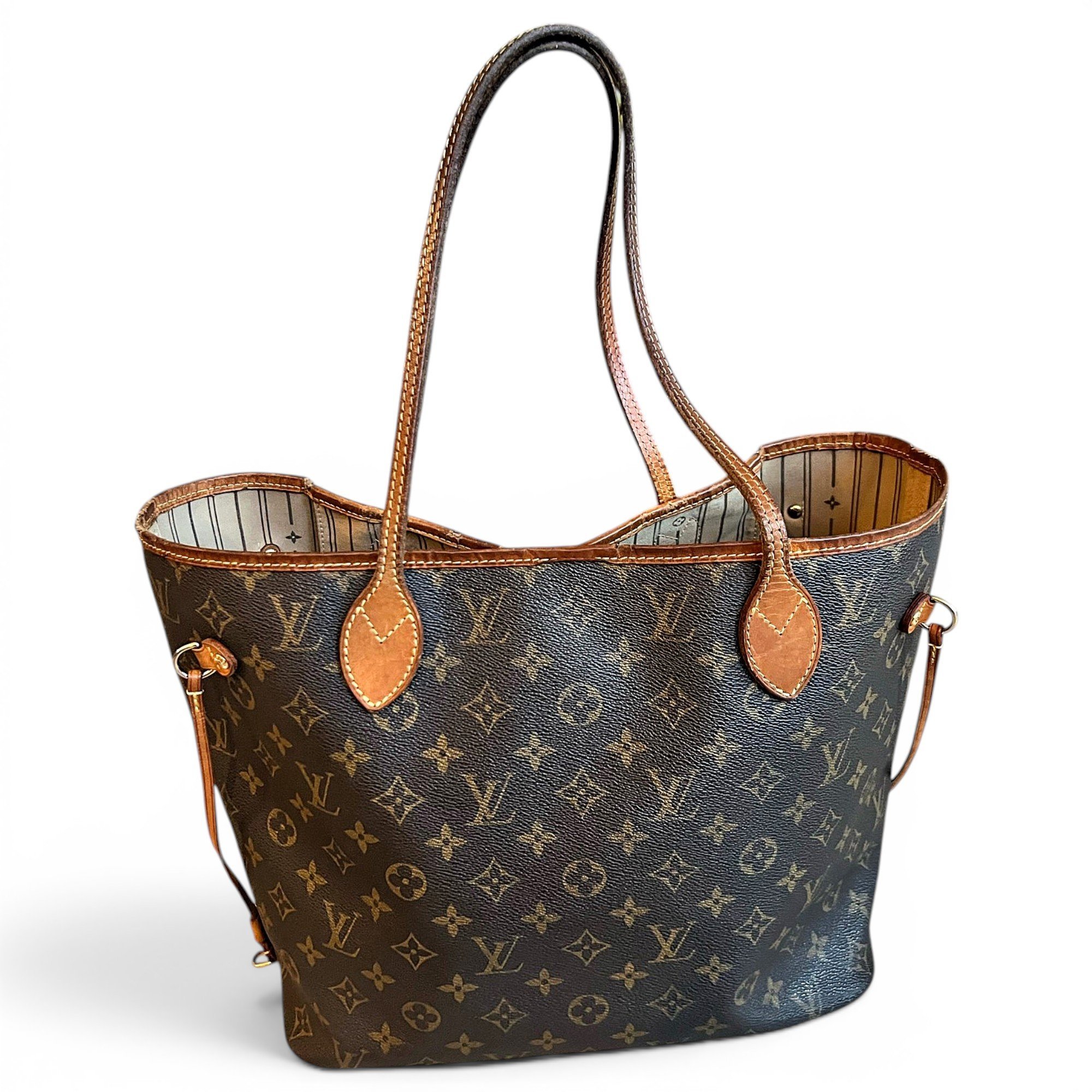 Louis Vuitton Neverfull leather tote