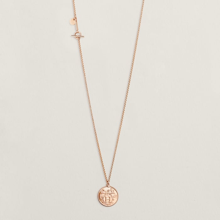 Sans Coloris Hermès Ex-libris Long Necklace, Medium Model