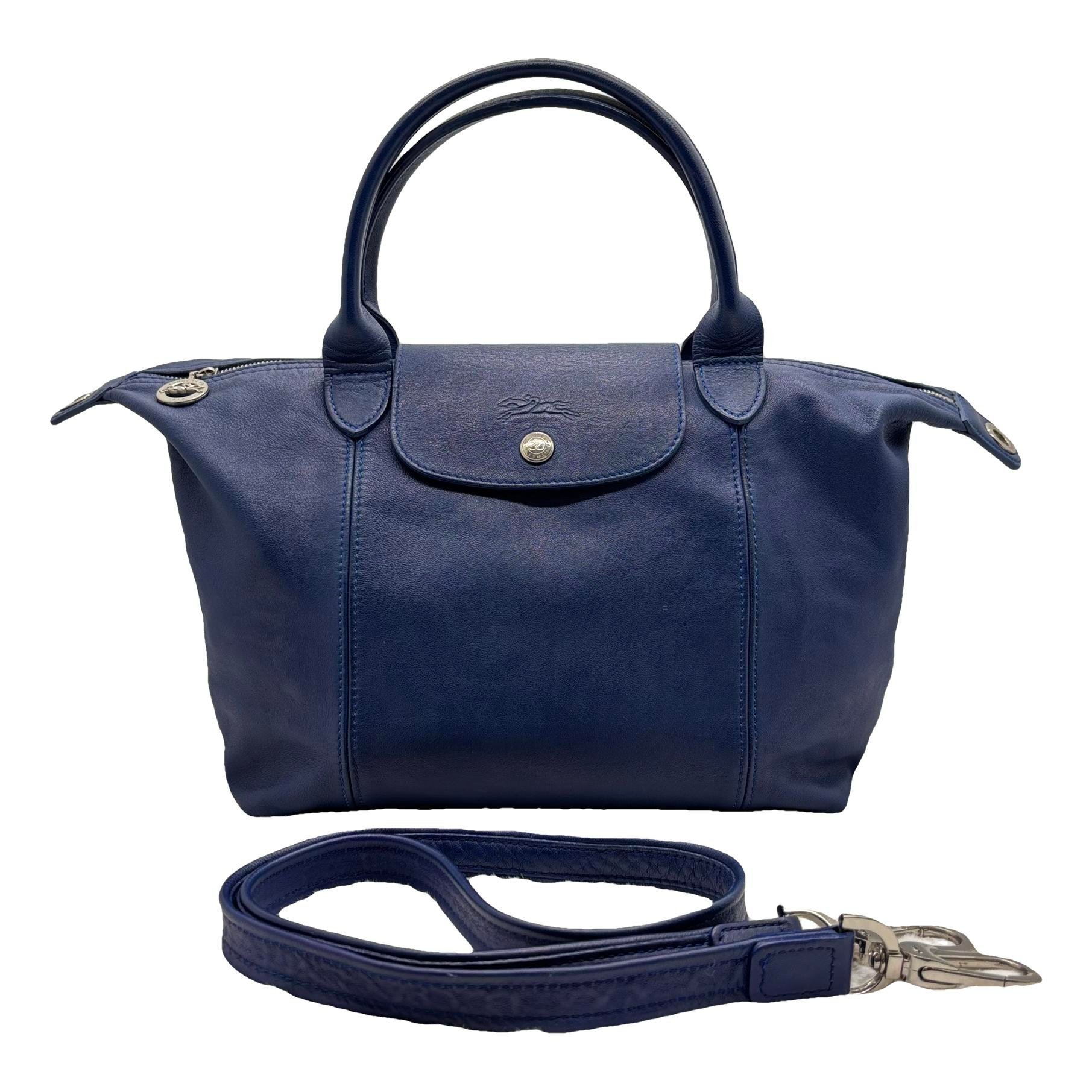 Pliage leather crossbody bag