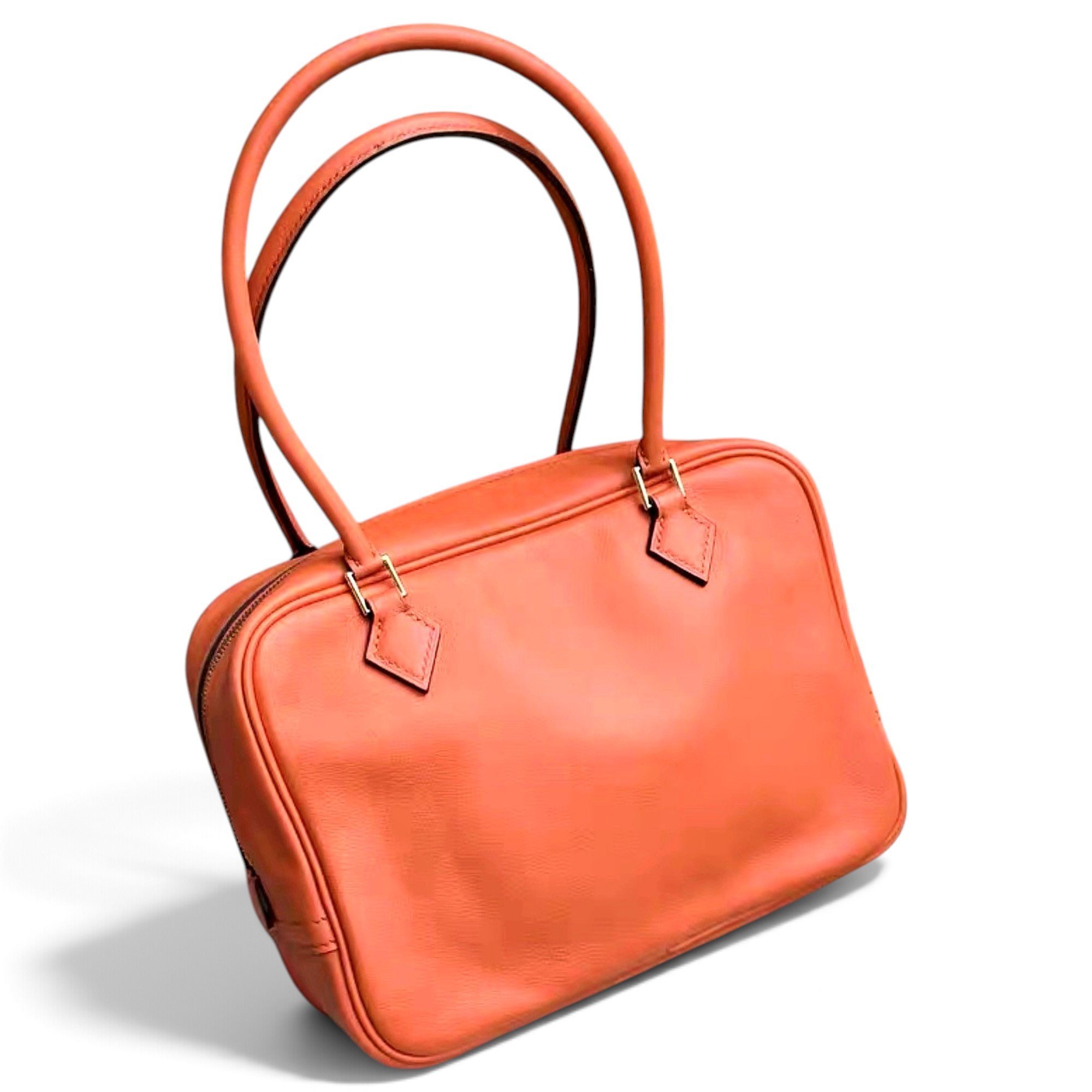 Plume leather handbag