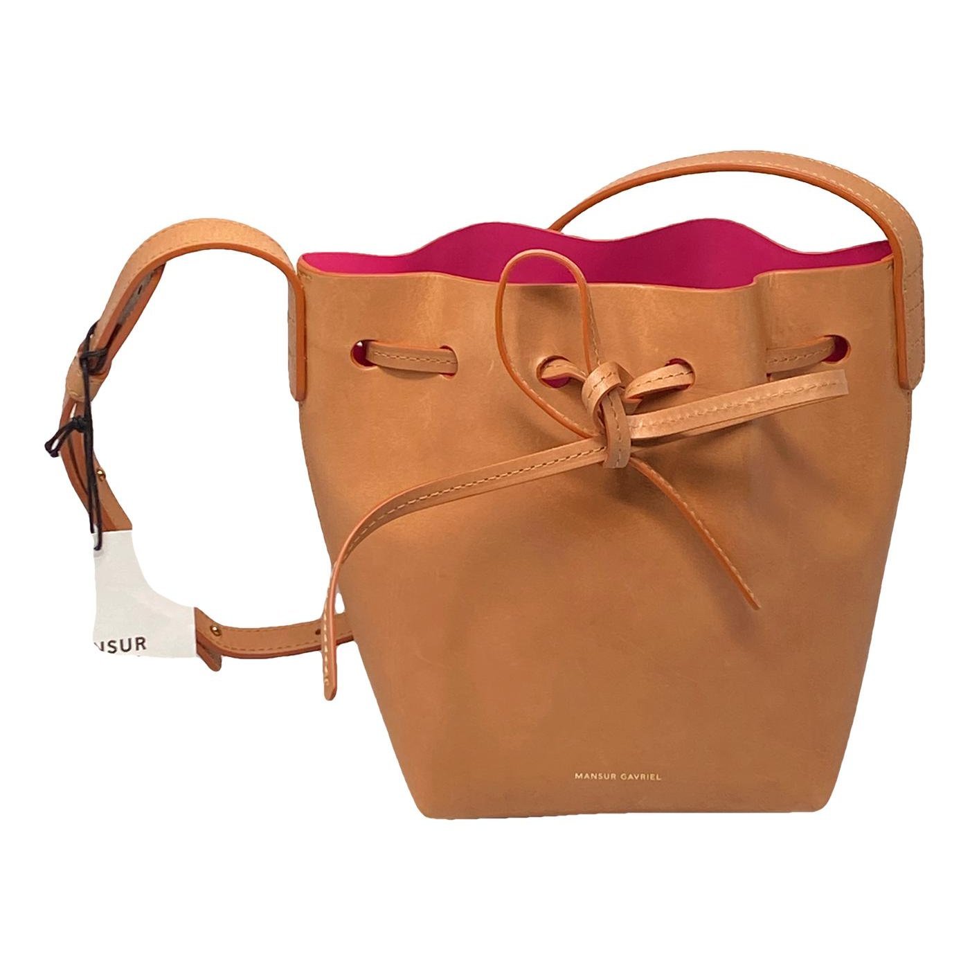 Mansur Gavriel Bucket leather mini bag